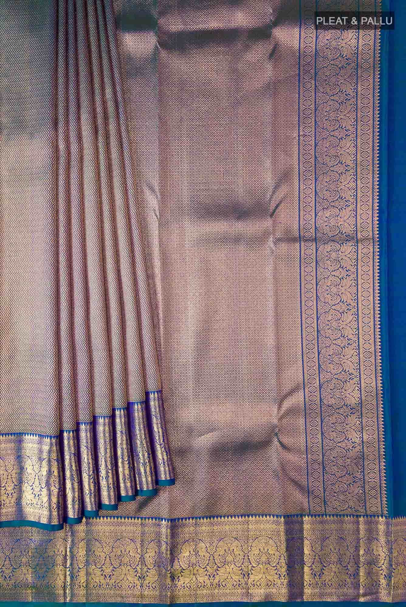 Blue Kanchipuram Silk Saree