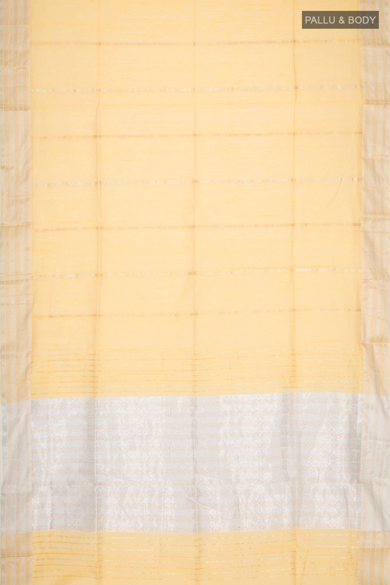 Yellow Maheshwari Silk Cotton Saree