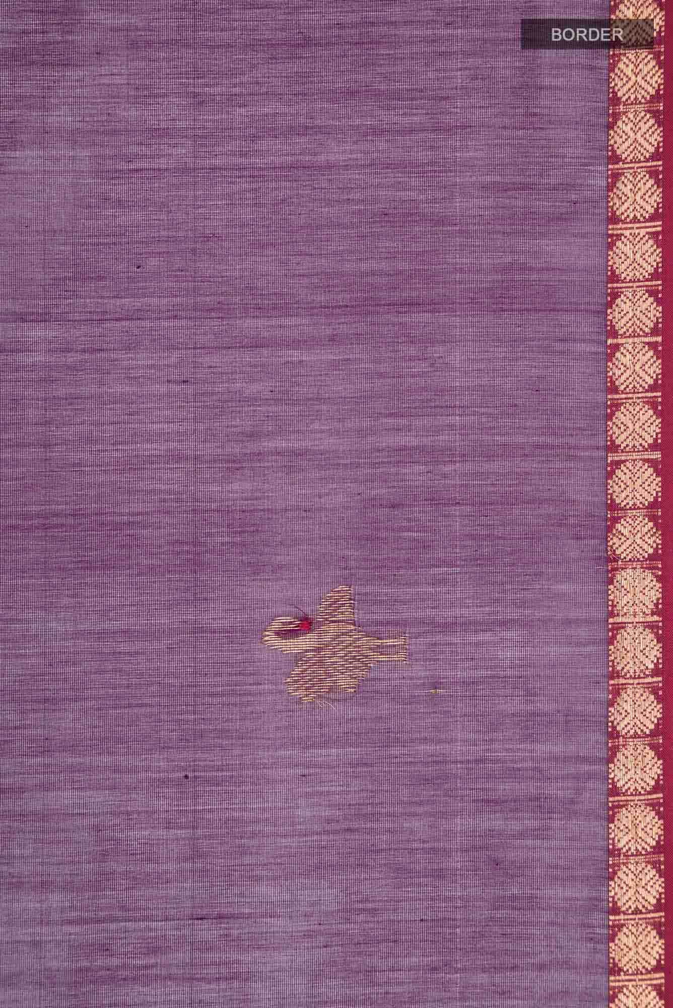 Violet Maheshwari Silk Cotton Saree