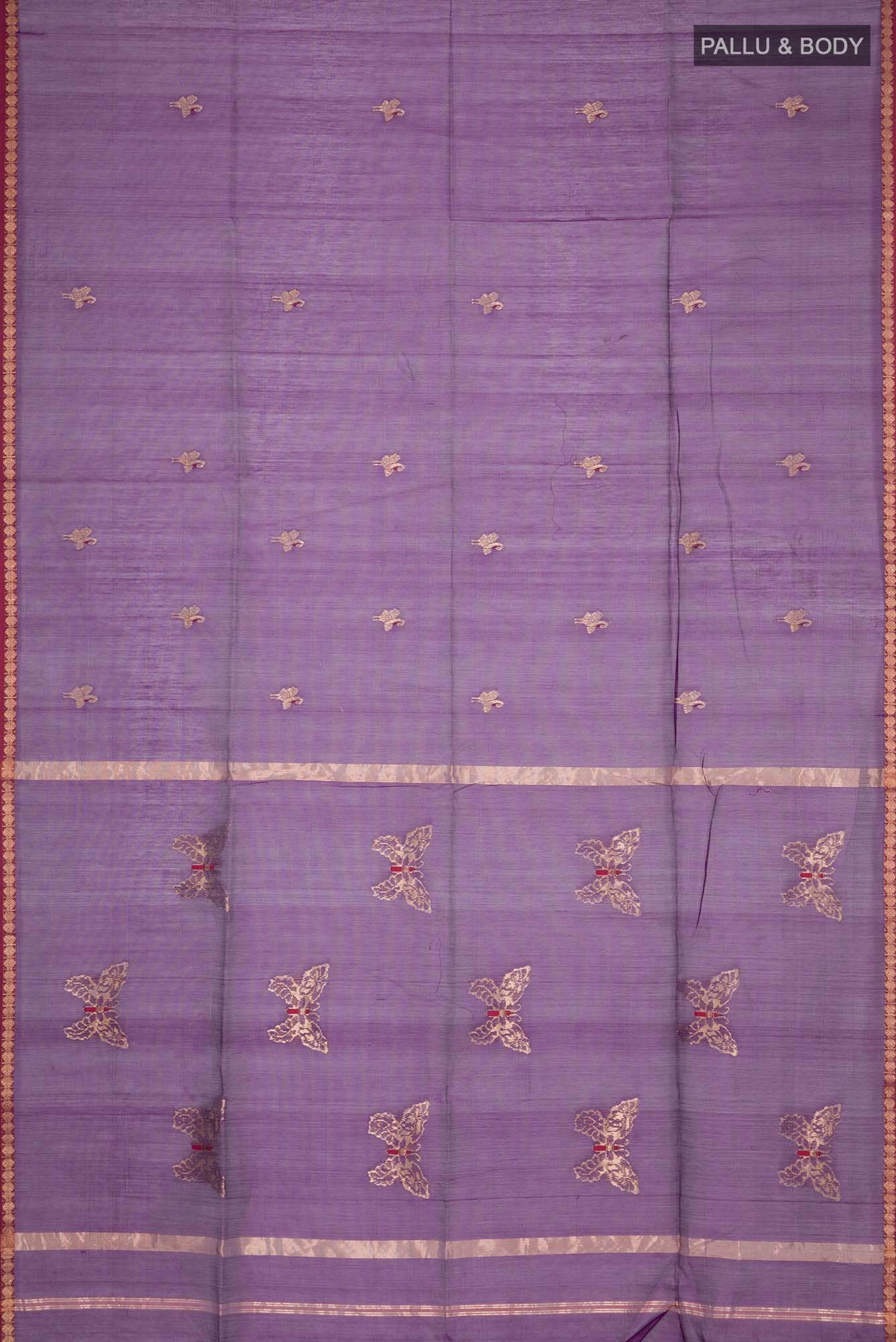 Violet Maheshwari Silk Cotton Saree