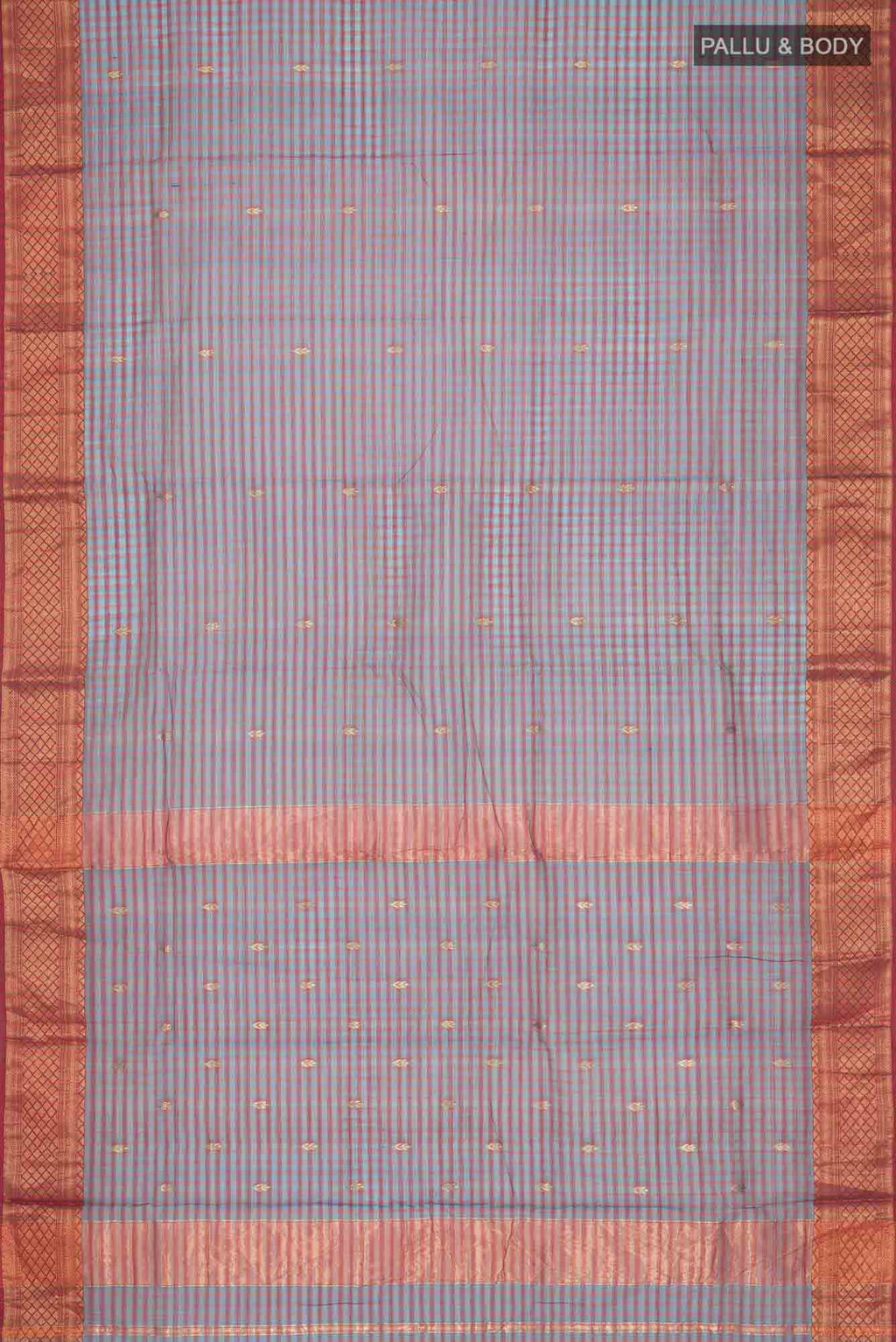 Blue Maheshwari Silk Cotton Saree