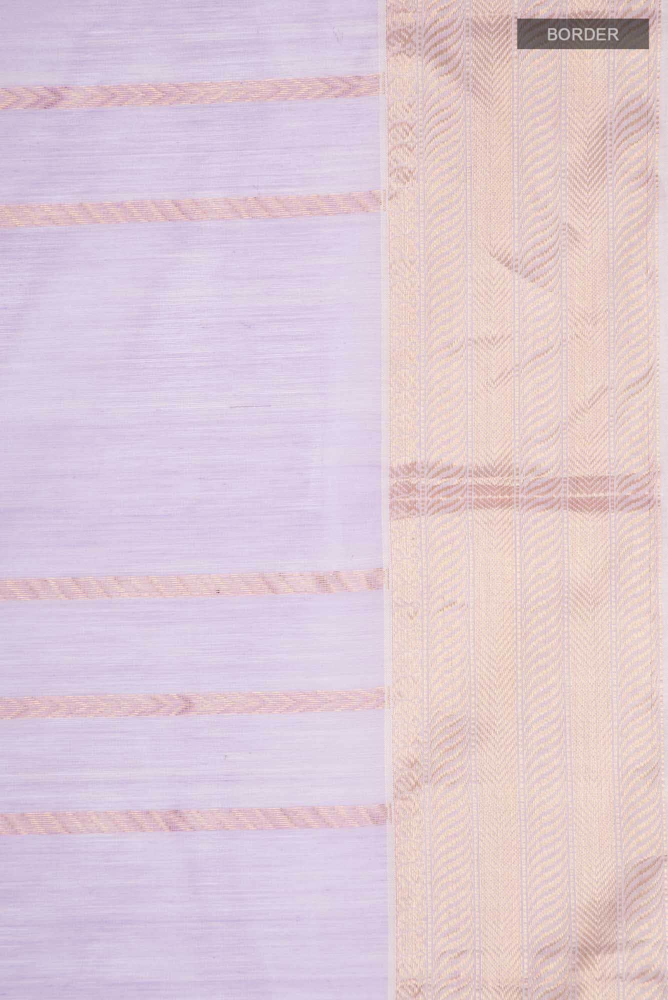 Lavender Maheshwari Silk Cotton Saree