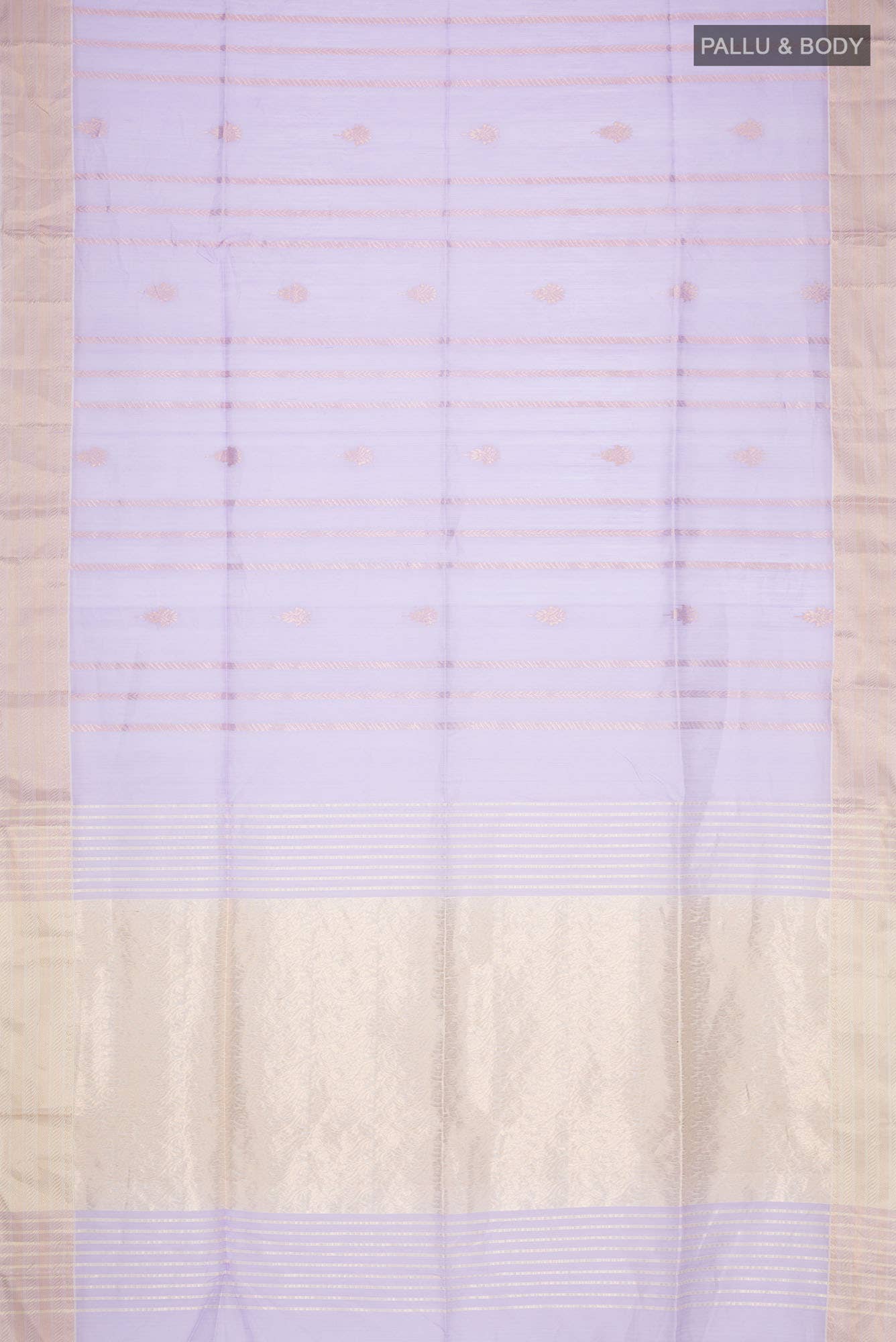 Lavender Maheshwari Silk Cotton Saree