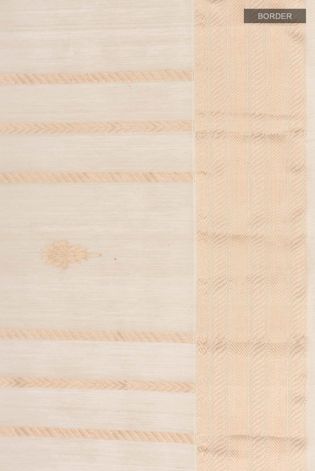 Beige Maheshwari Silk Cotton Saree