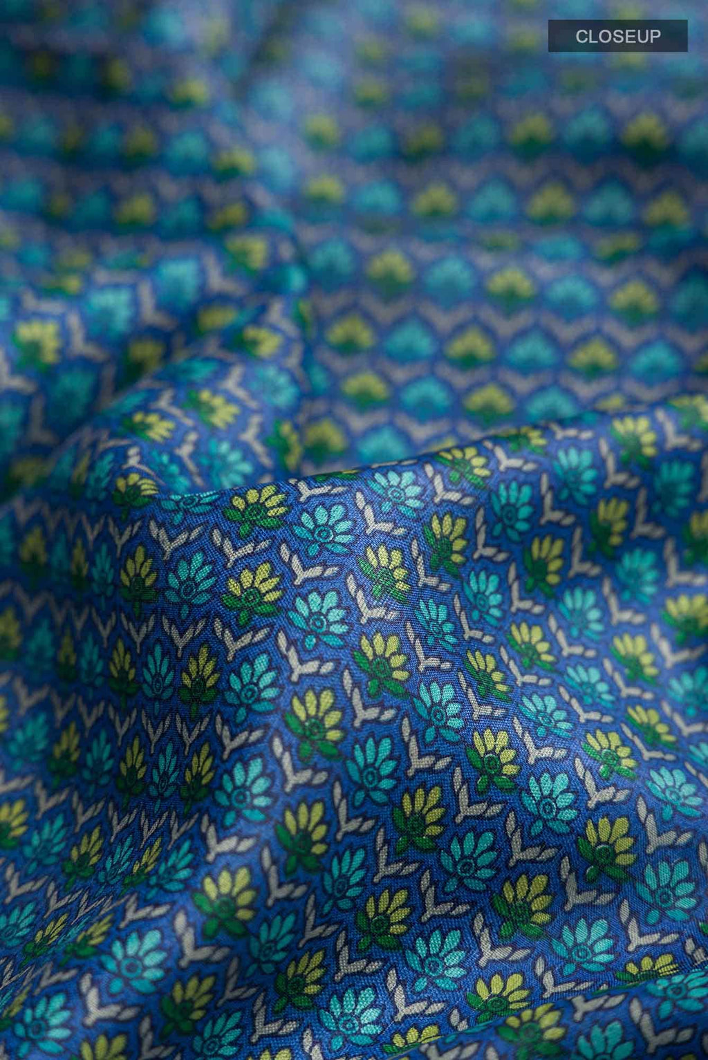 Blue Bhagalpuri Tussar Silk Saree