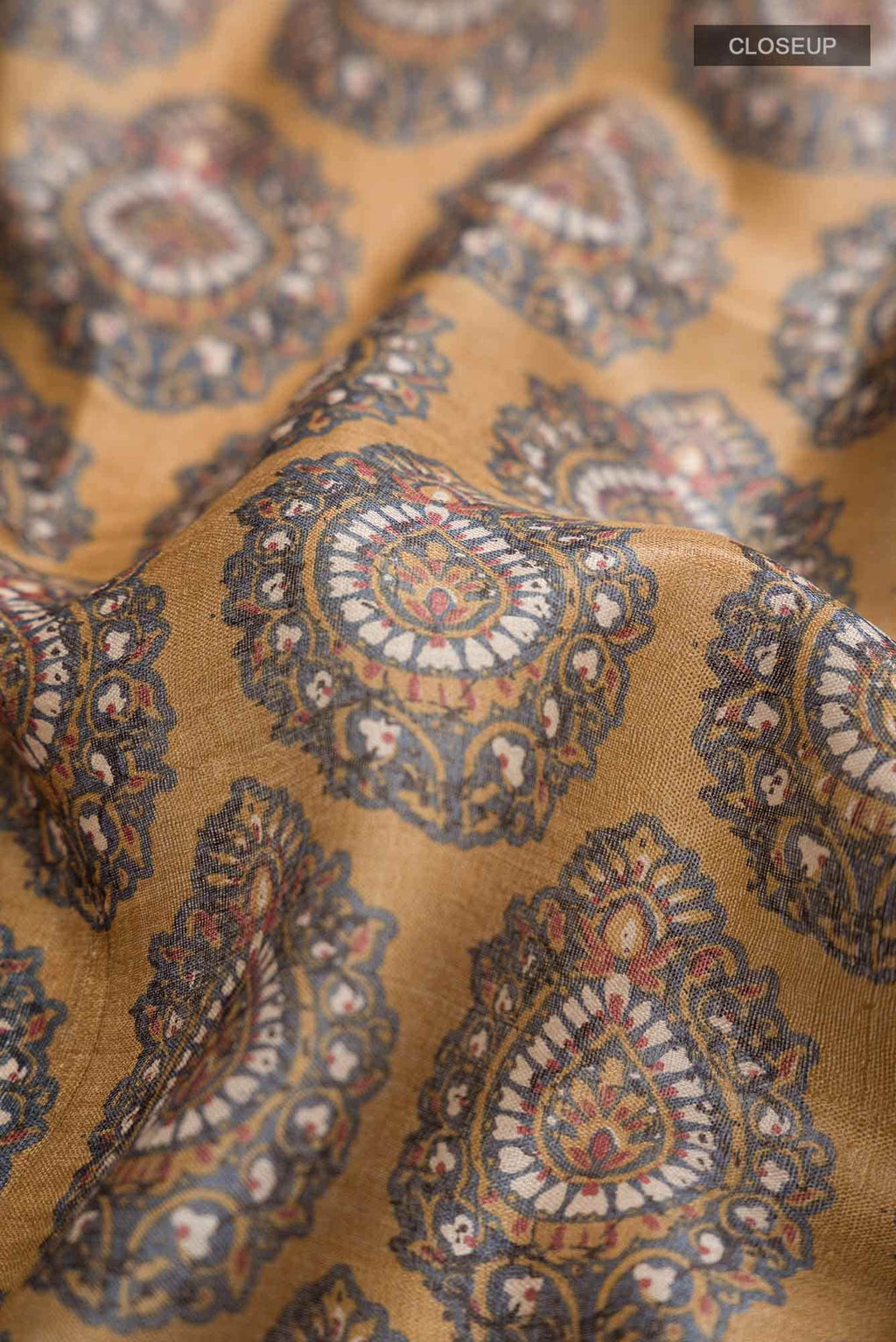 Brown Bhagalpuri Tussar Silk Saree