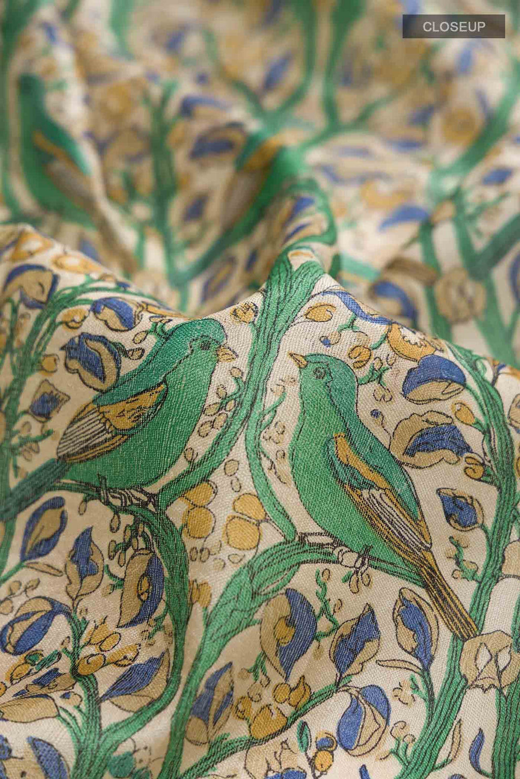 Beige Tussar Silk Saree