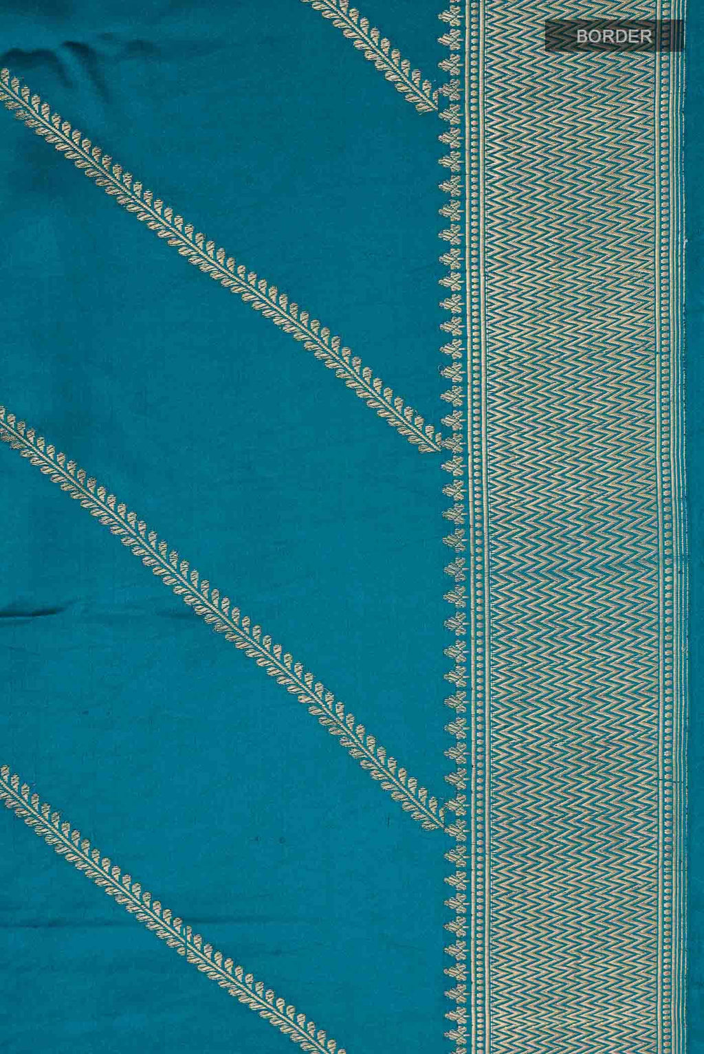 Teal Banarasi Silk Saree