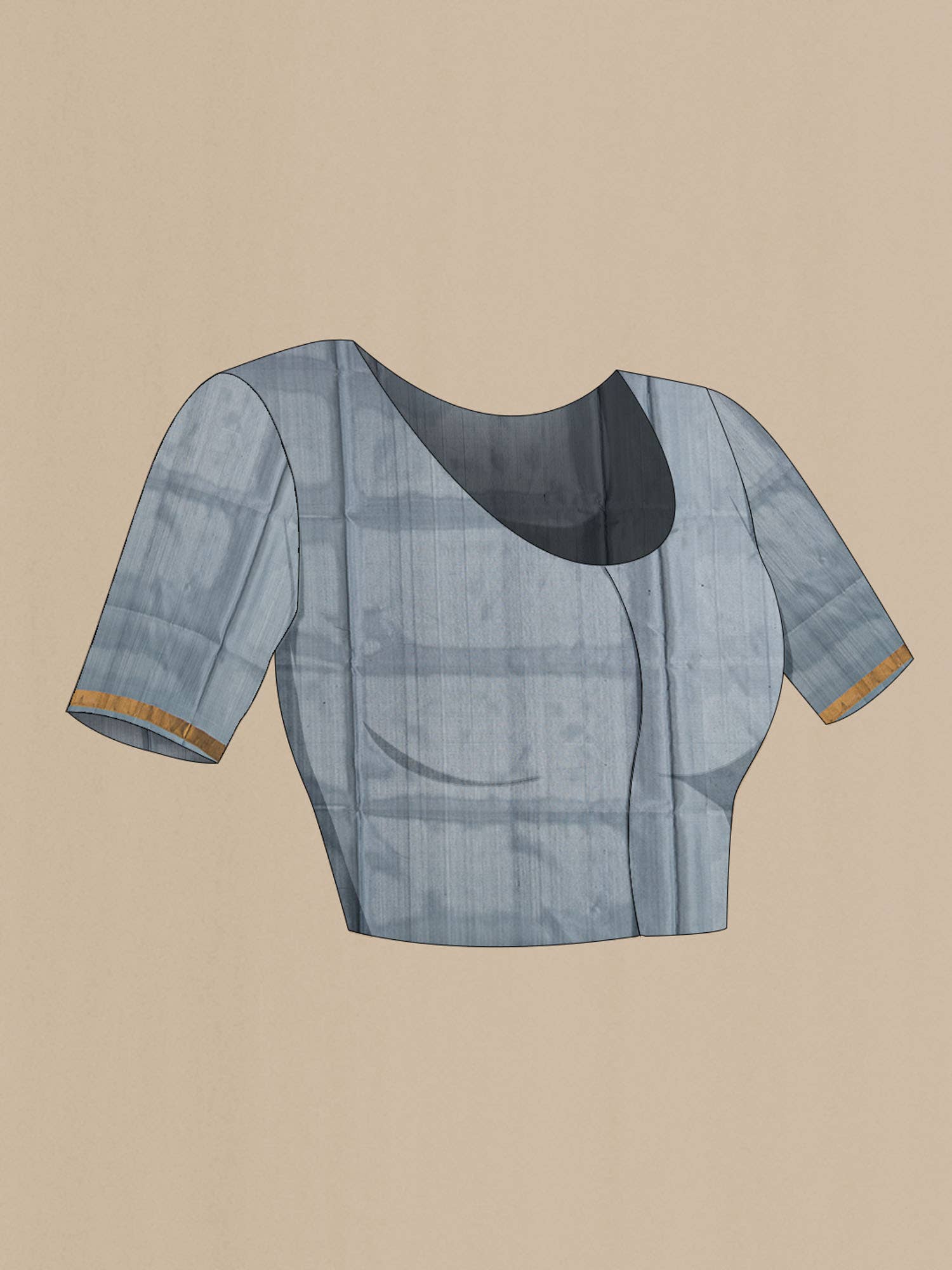 Grey Uppada Silk Saree