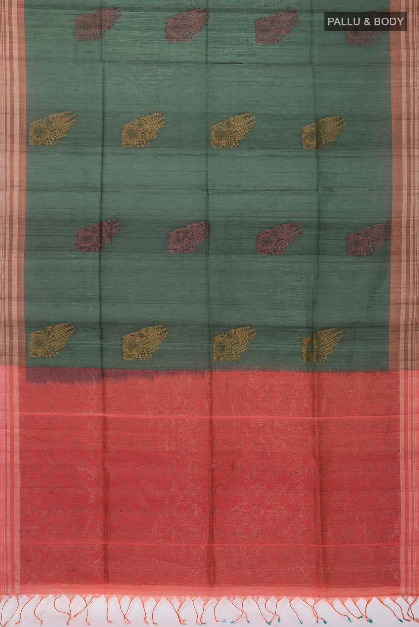 Green Silk Cotton Saree