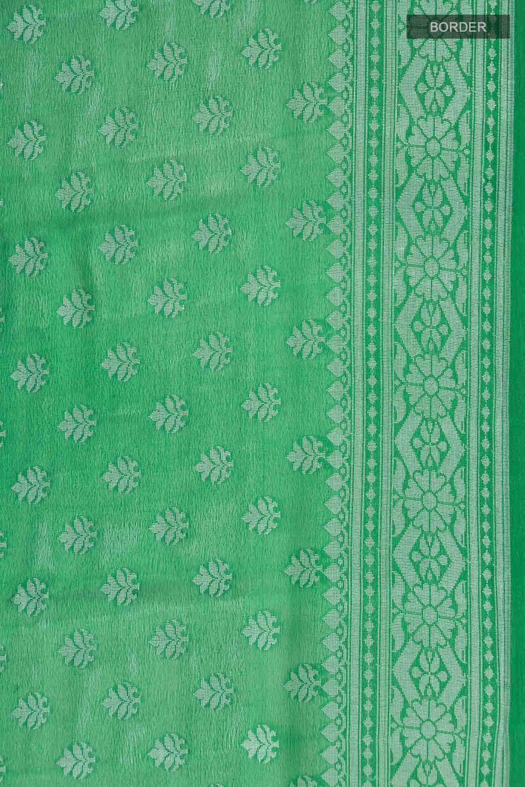Green Banarasi Georgette Saree