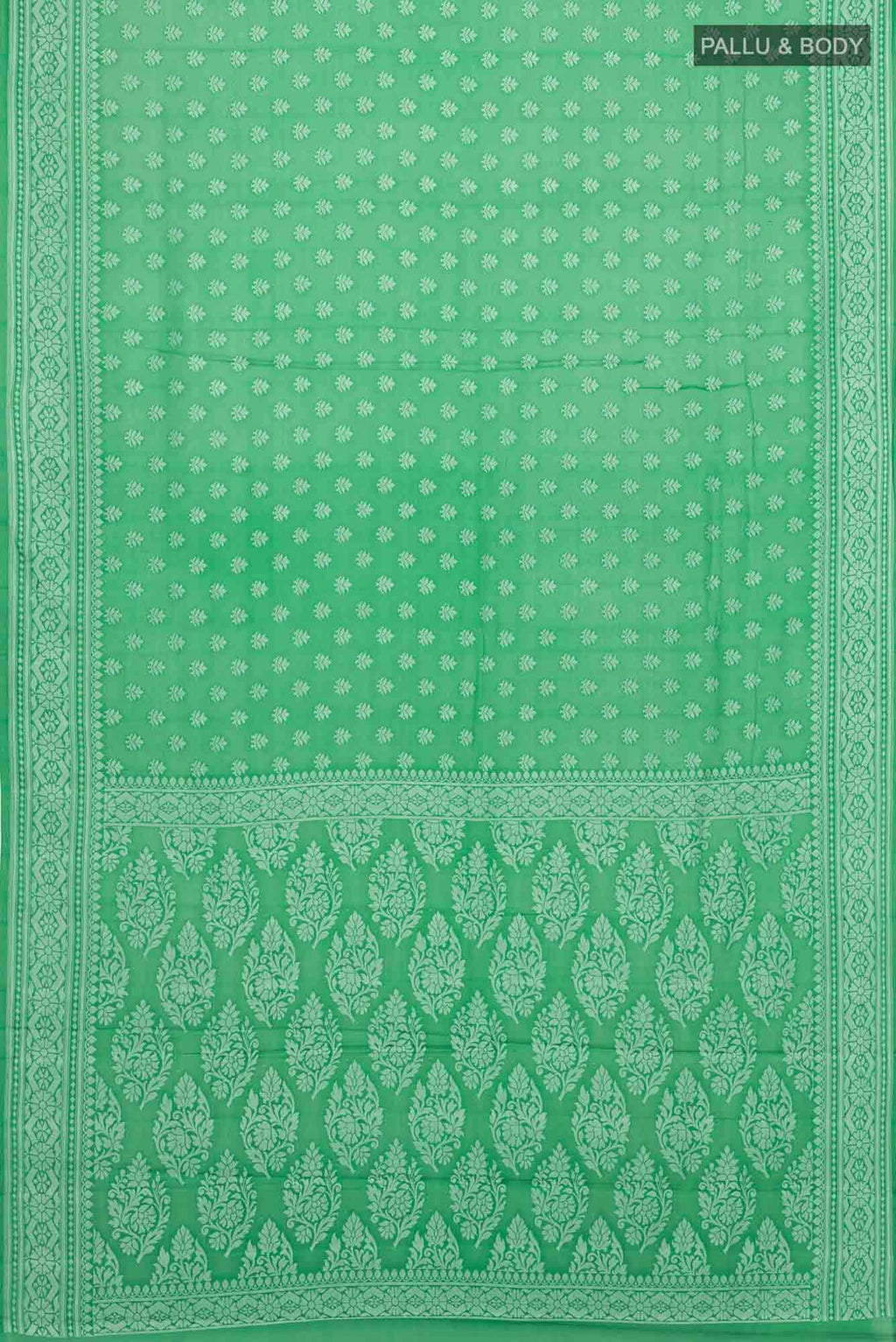 Green Banarasi Georgette Saree