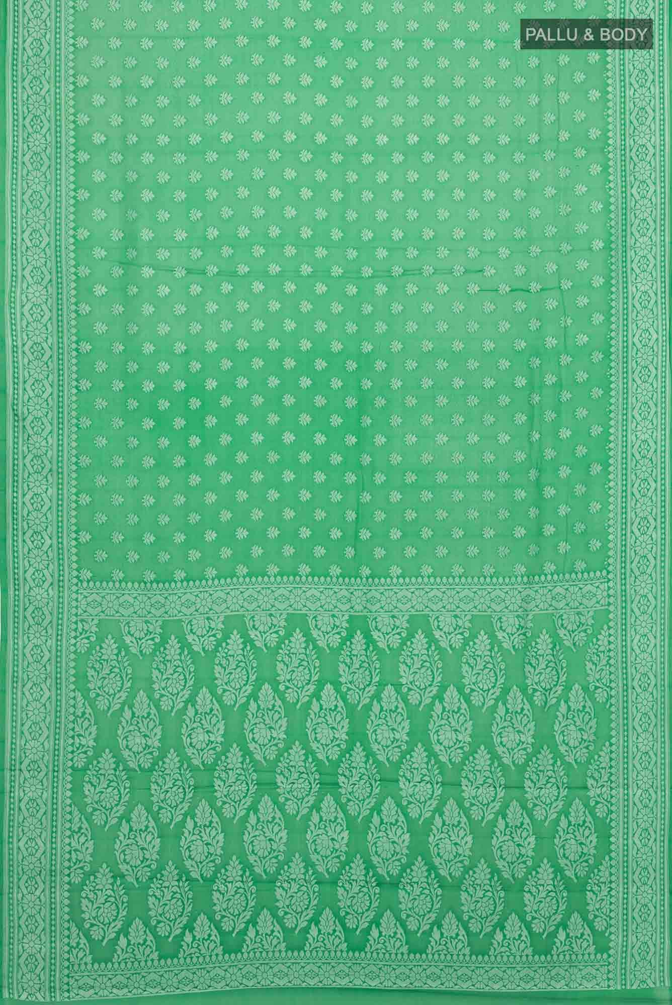Green Banarasi Georgette Saree