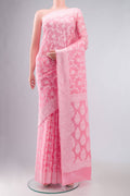 Pink Banarasi Georgette Saree