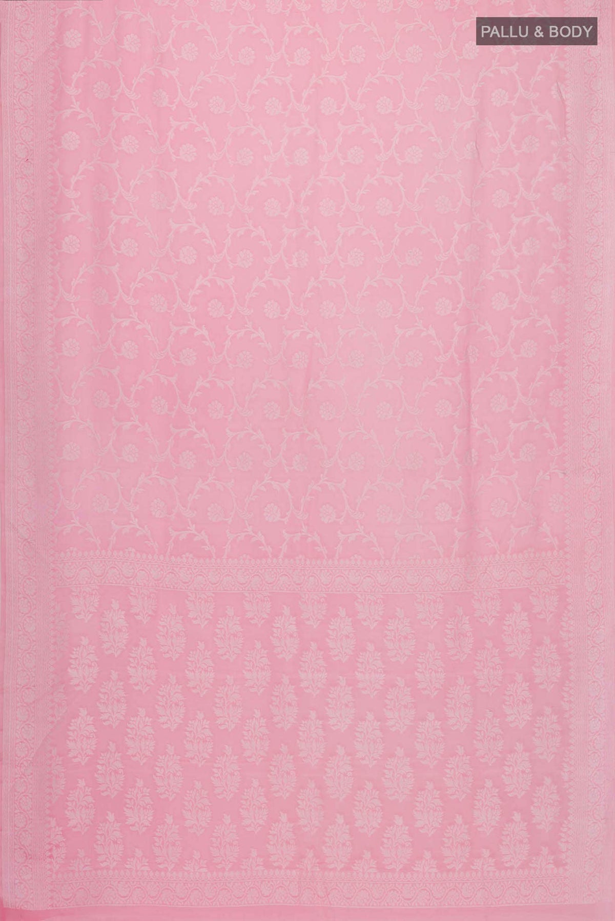 Pink Banarasi Georgette Saree
