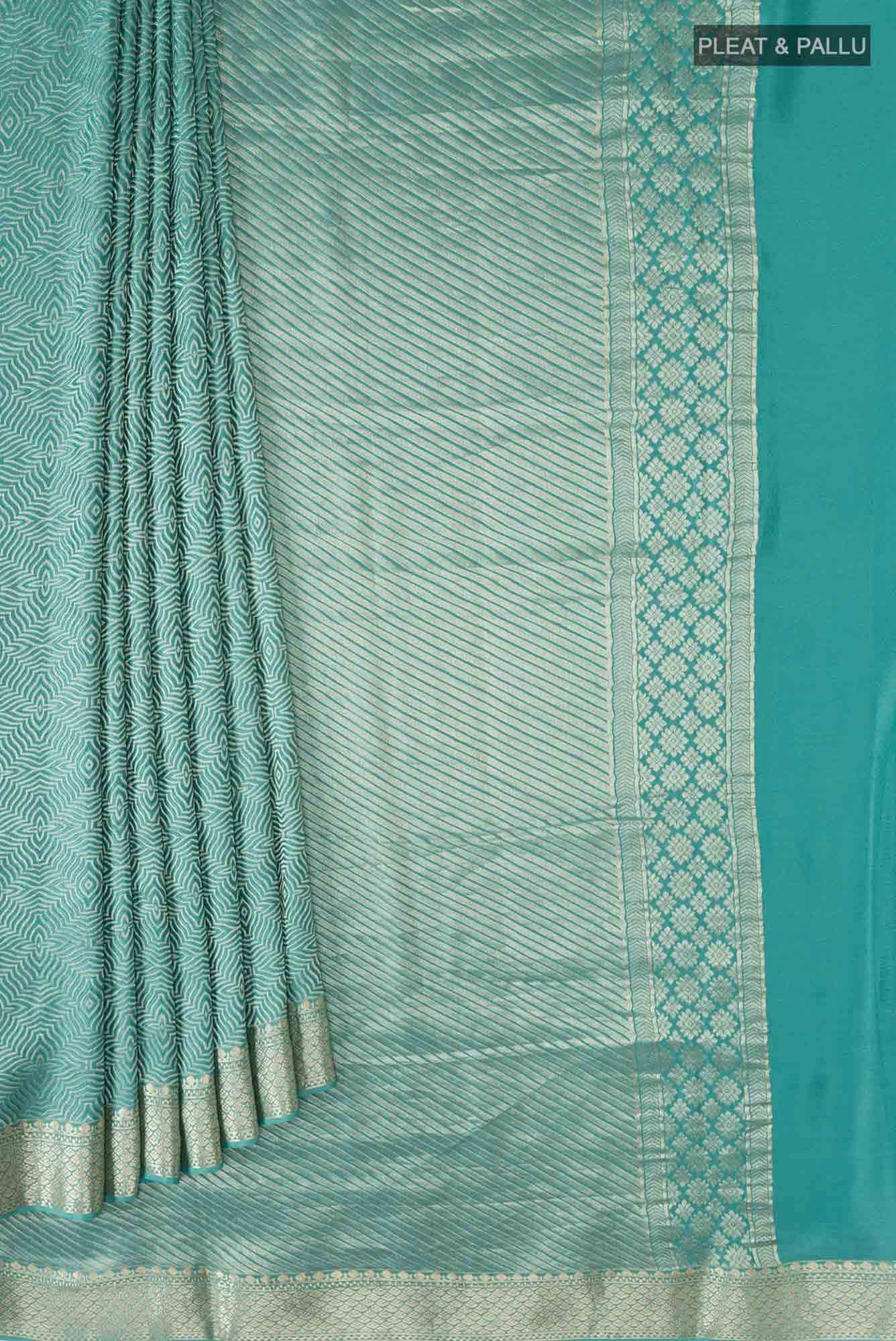 Green Georgette Saree