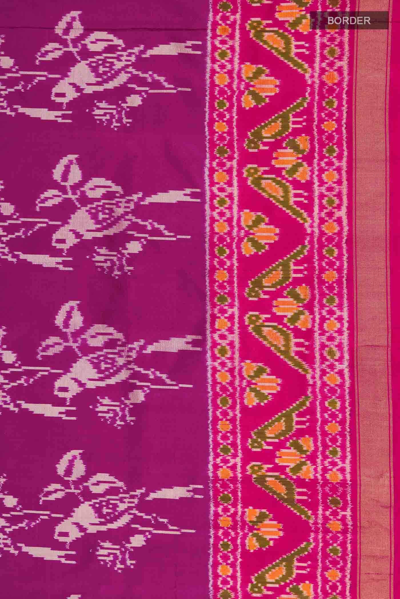 Purple Pochampally Silk Saree