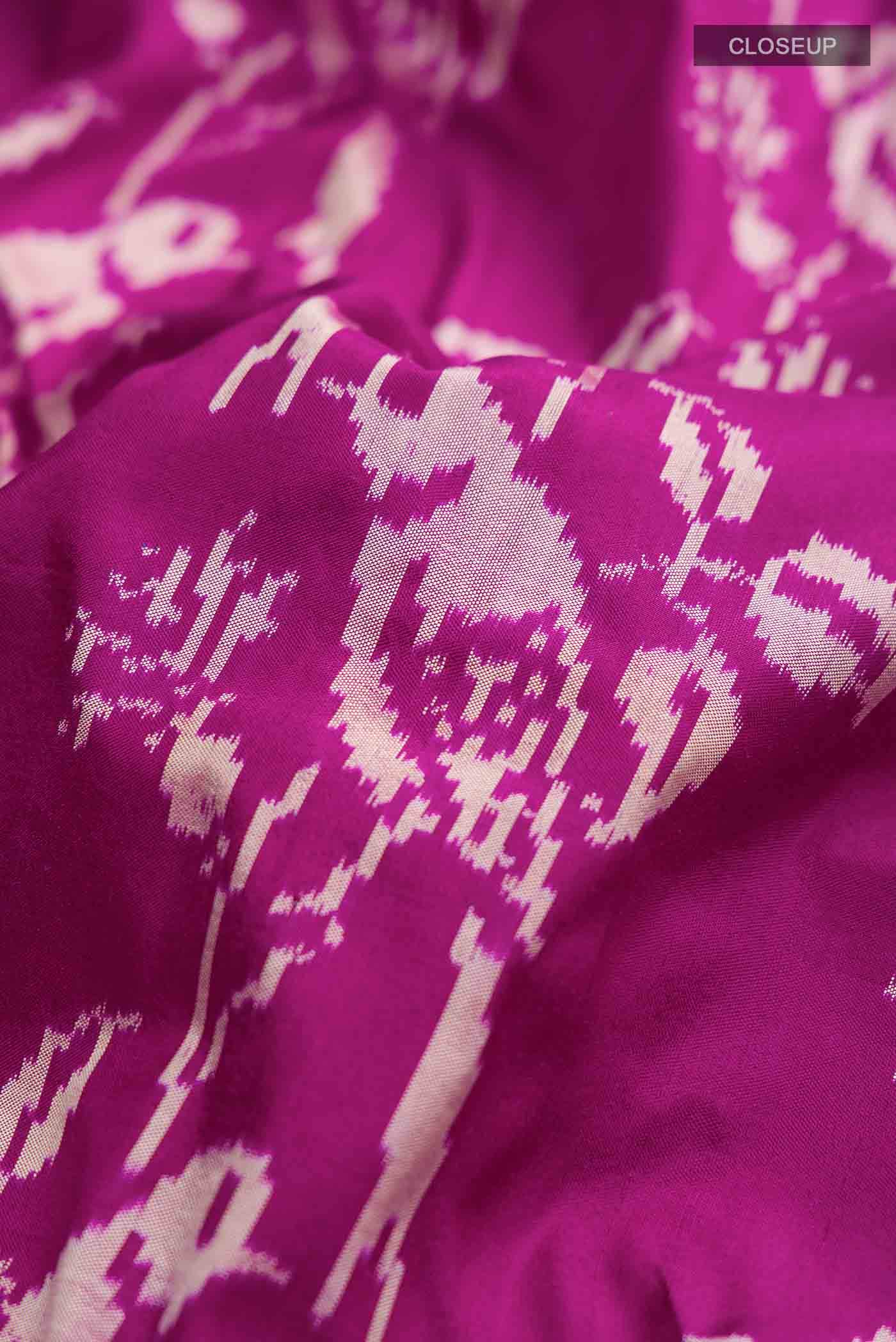 Purple Pochampally Silk Saree
