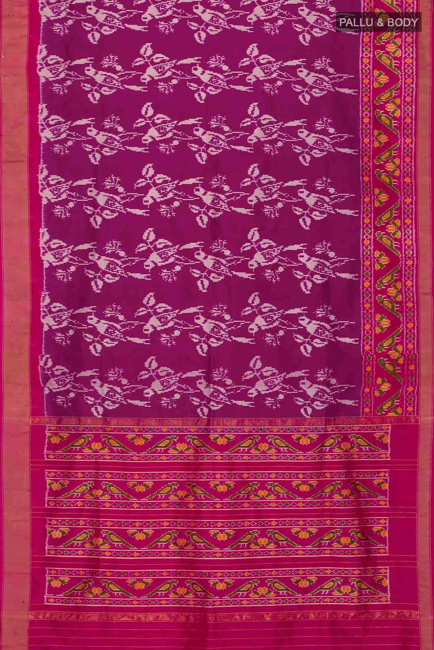 Purple Pochampally Silk Saree