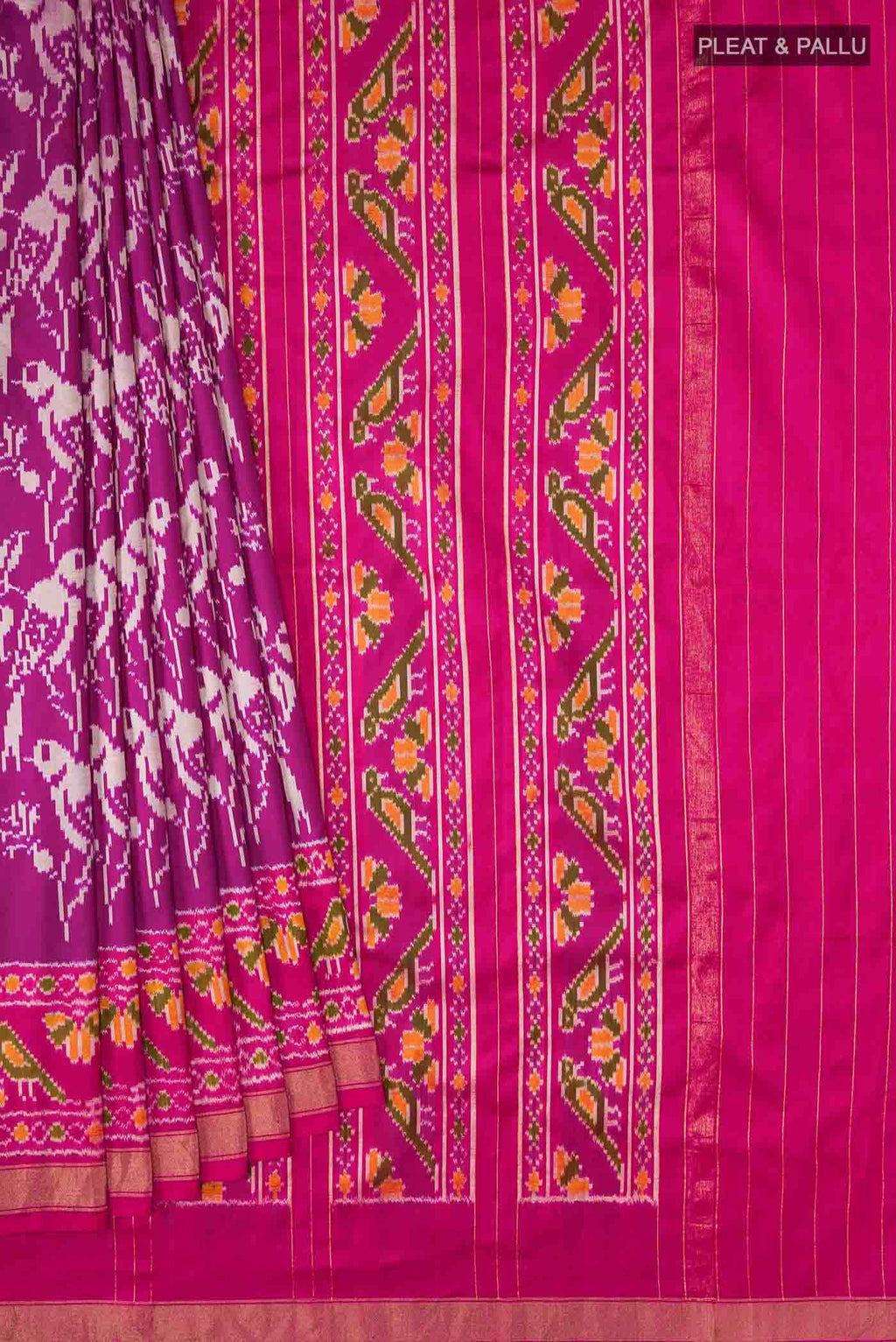 Purple Pochampally Silk Saree