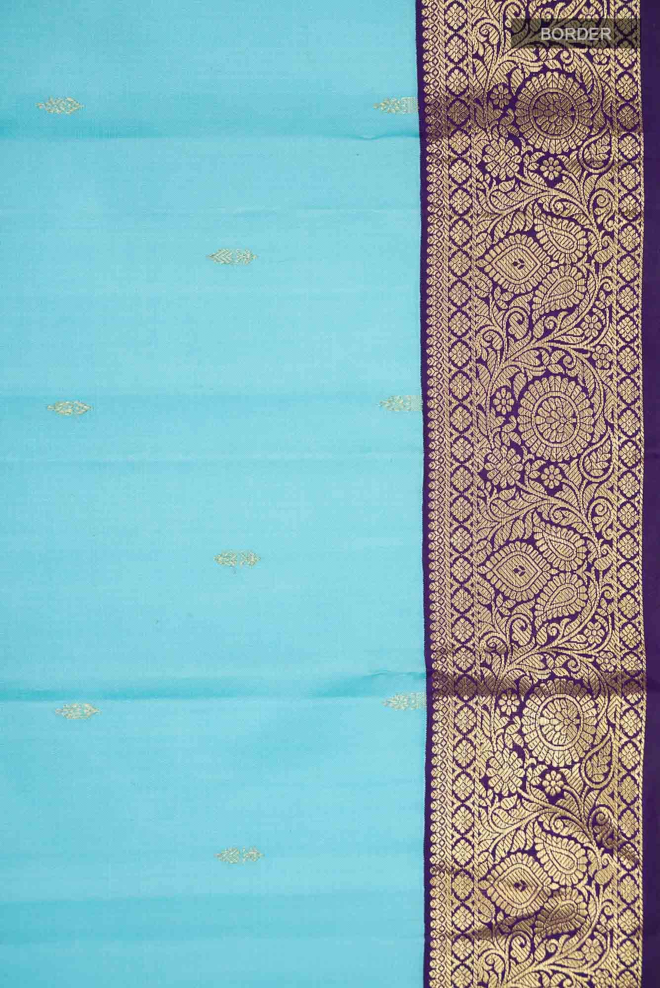 Blue Kanchipuram Silk Saree