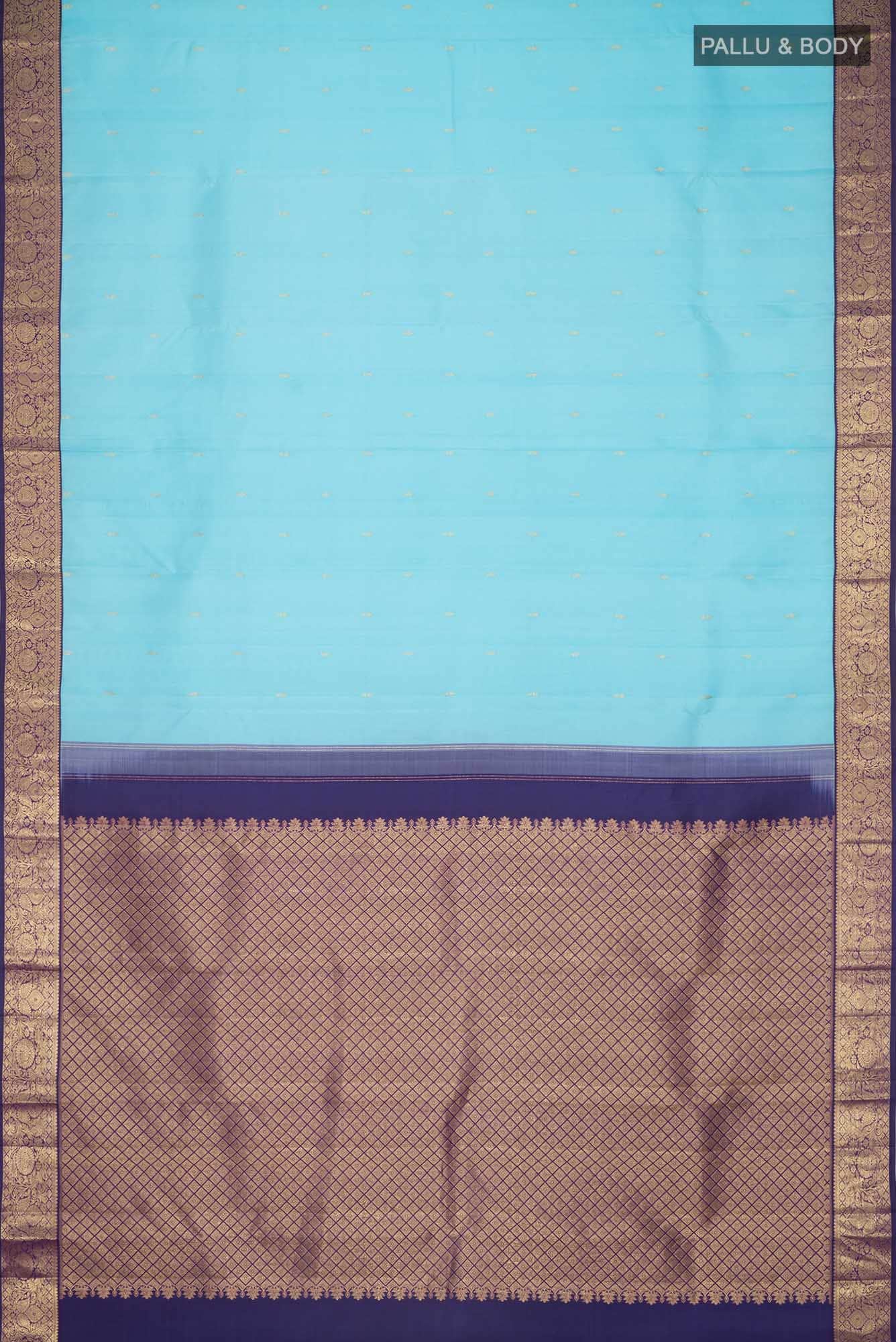 Blue Kanchipuram Silk Saree