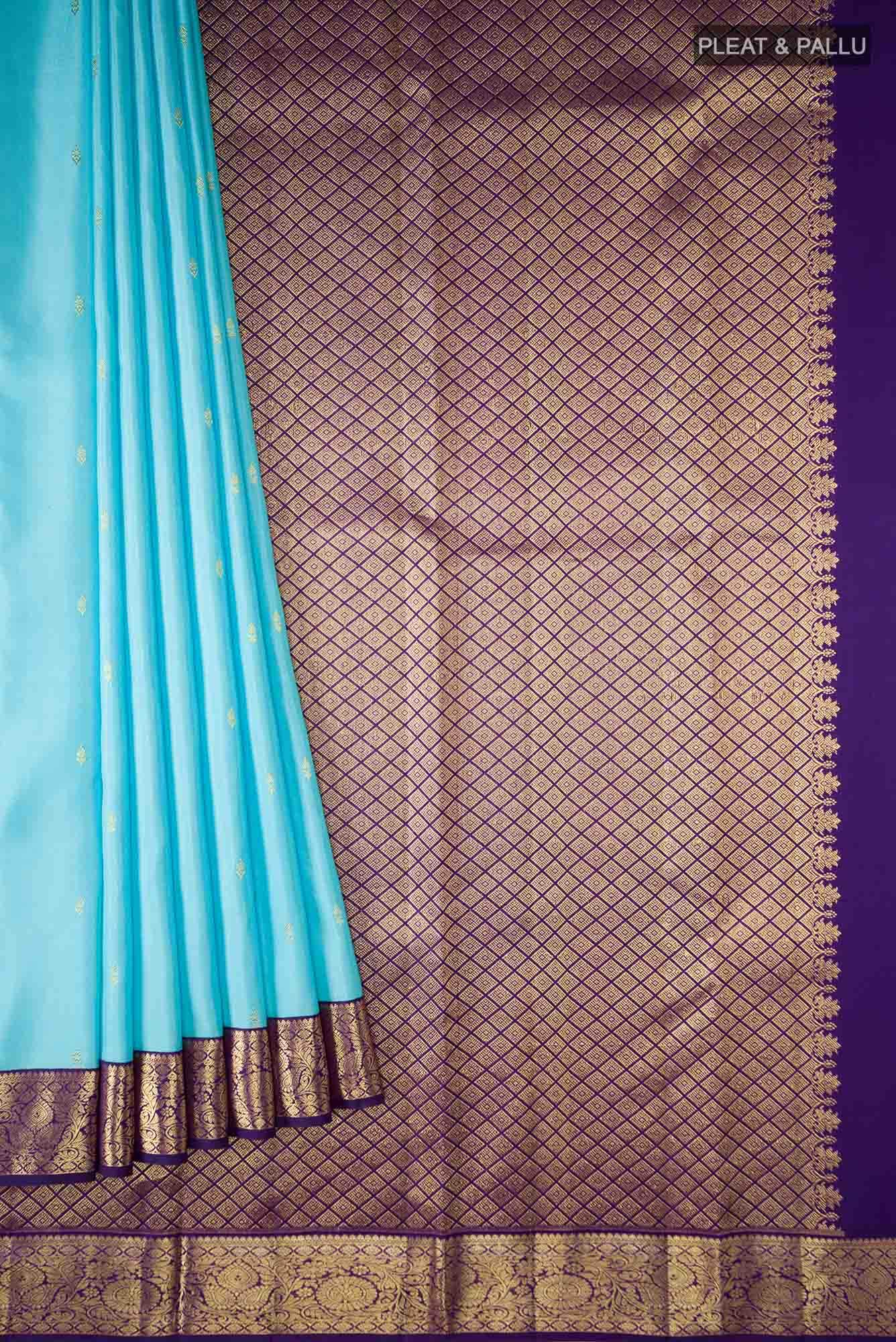 Blue Kanchipuram Silk Saree
