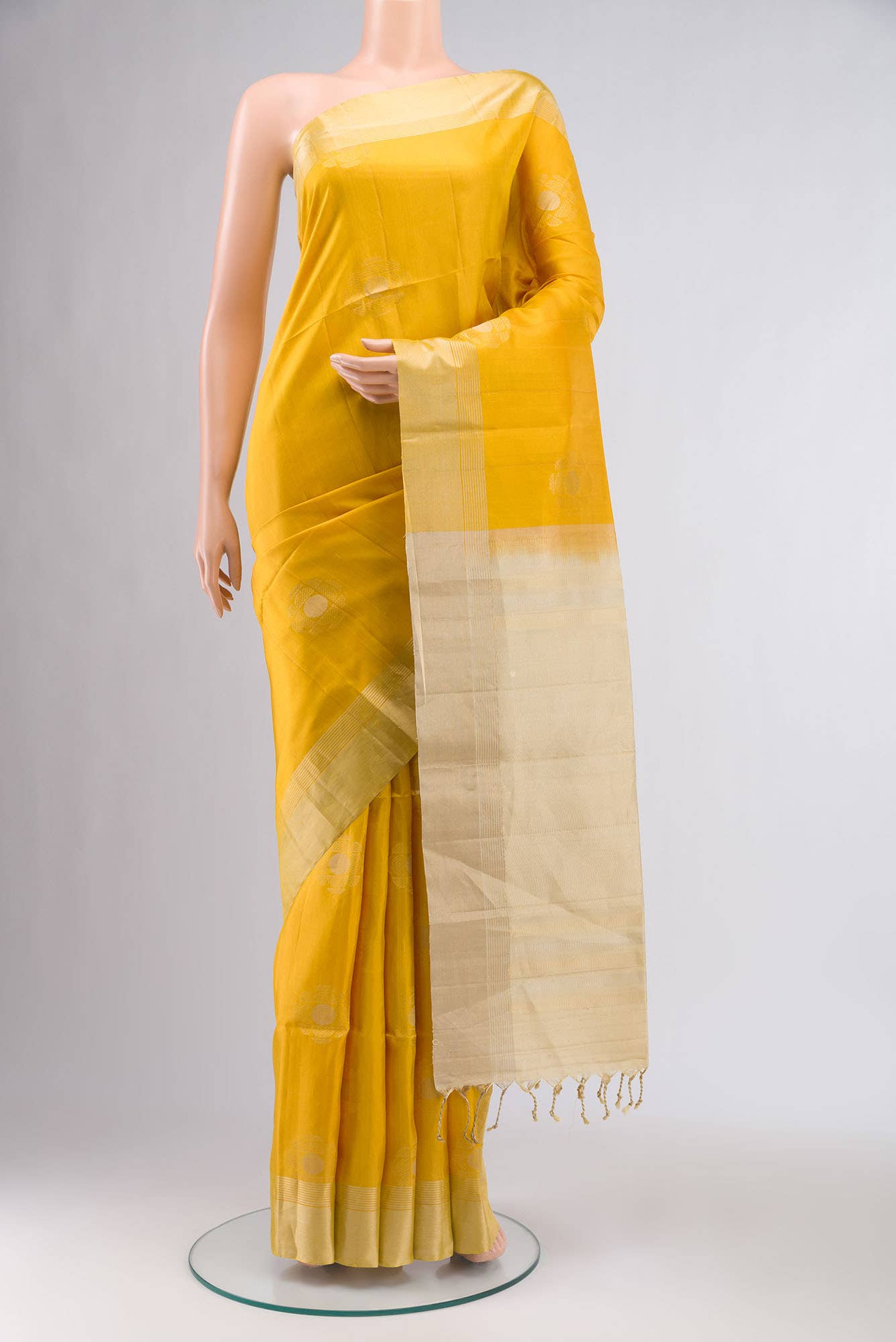 Yellow Soft Silk Saree