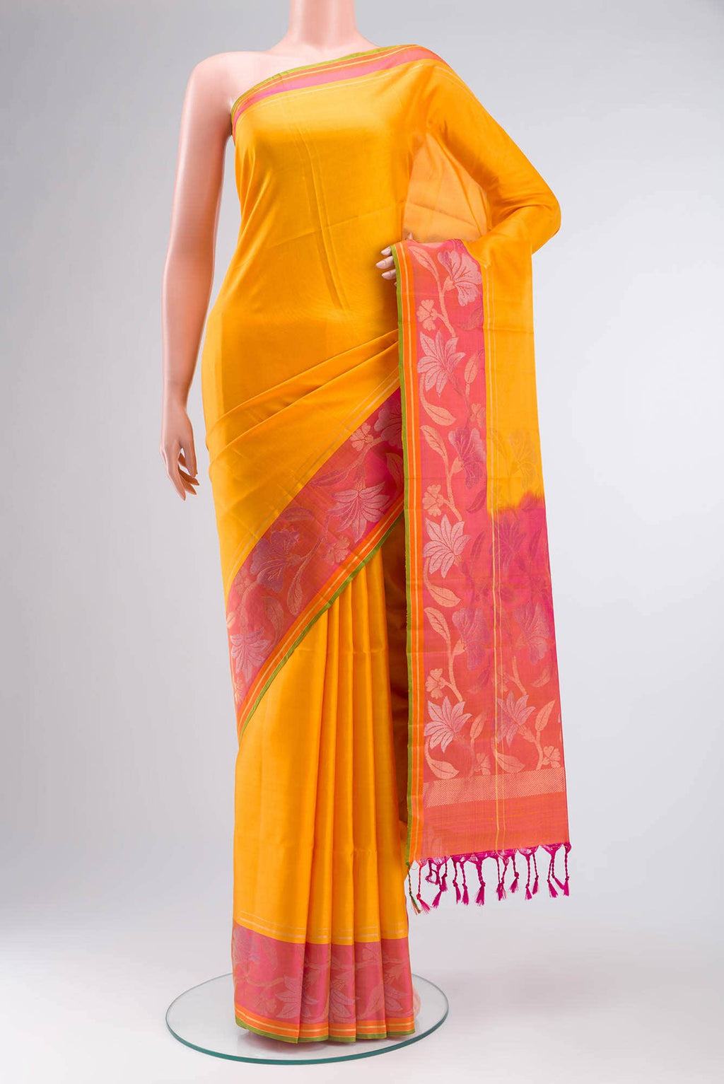 Yellow Soft Silk Saree