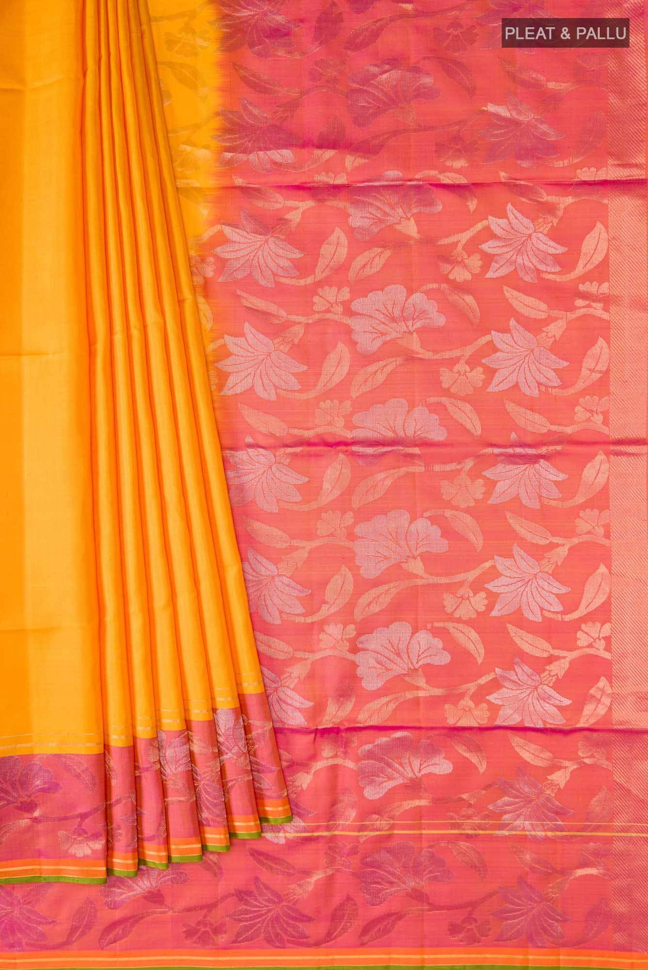 Yellow Soft Silk Saree