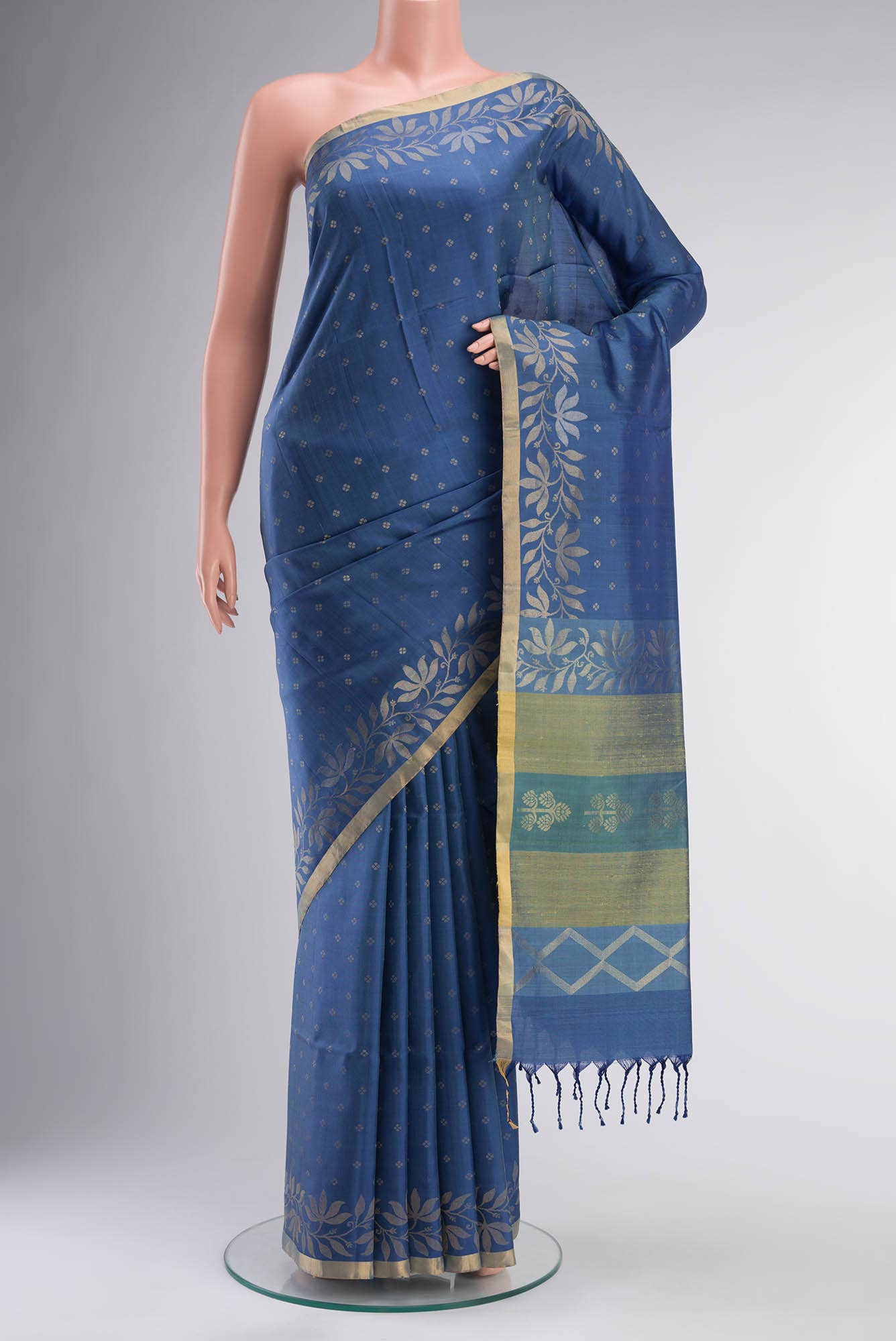 Blue Soft Silk Saree