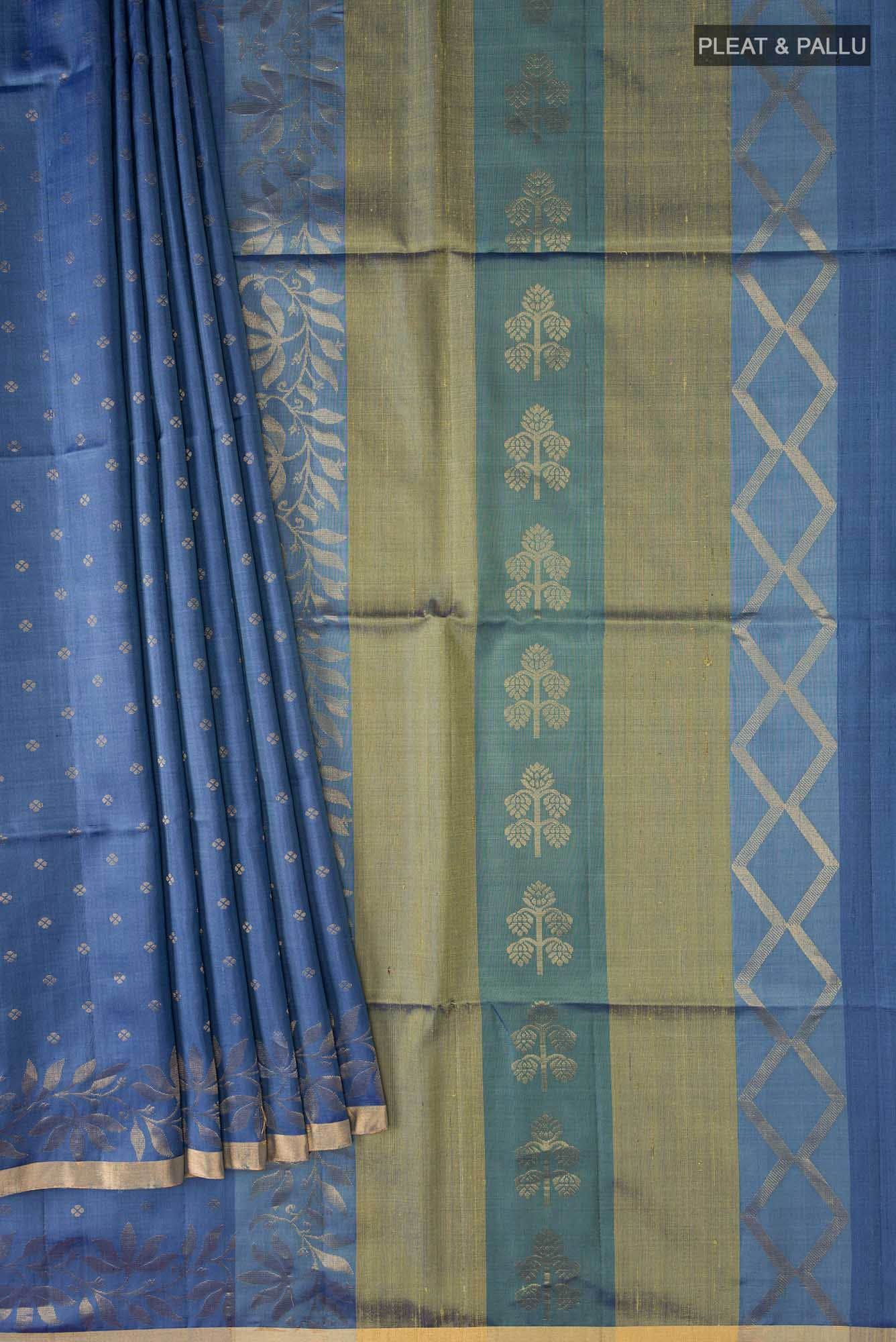 Blue Soft Silk Saree