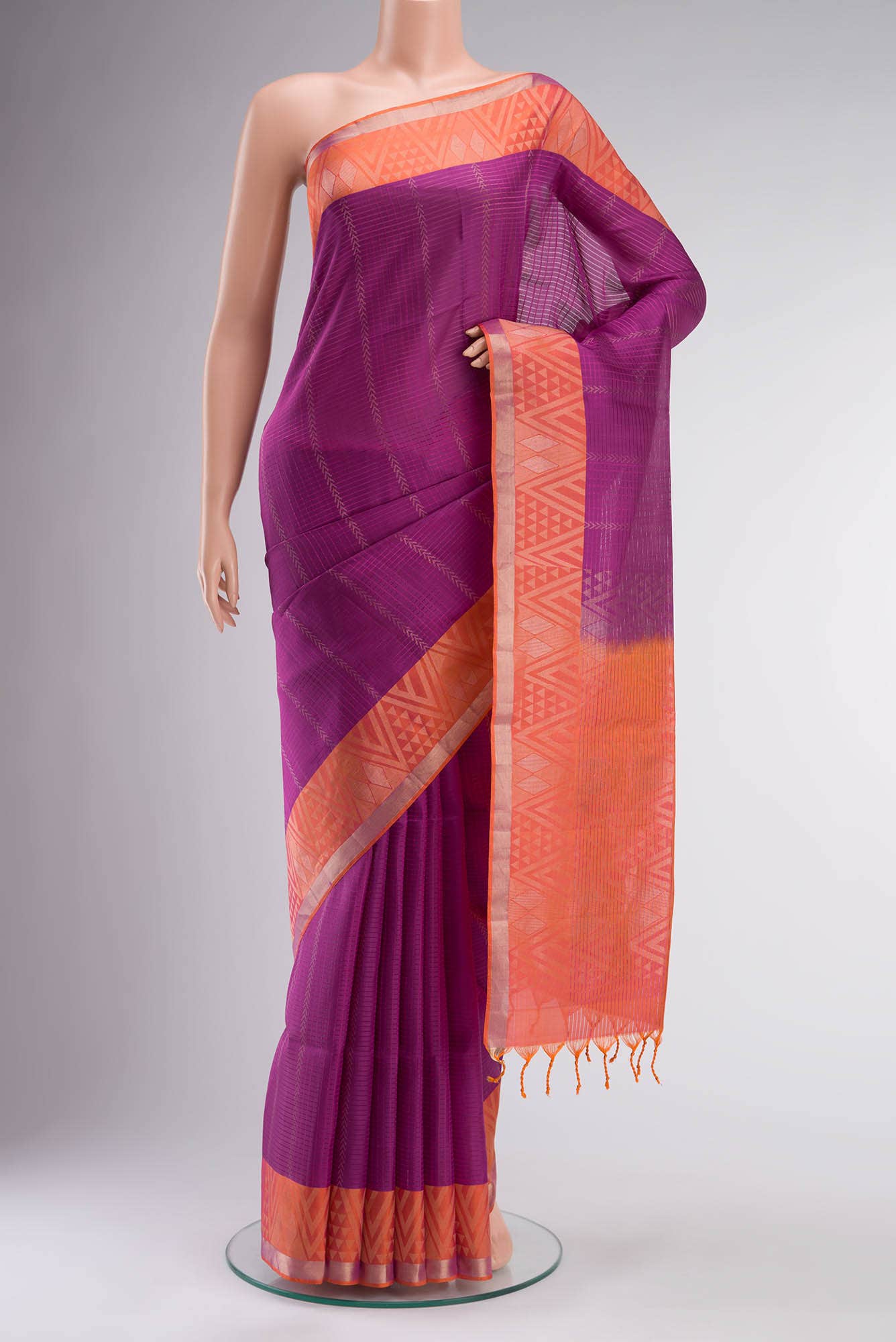 Magenta Soft Silk Saree