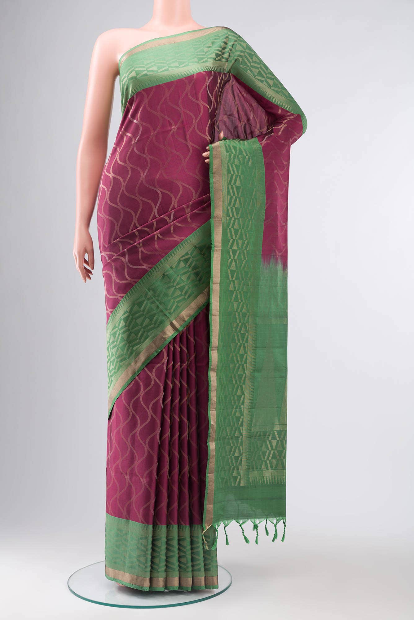Magenta Soft Silk Saree