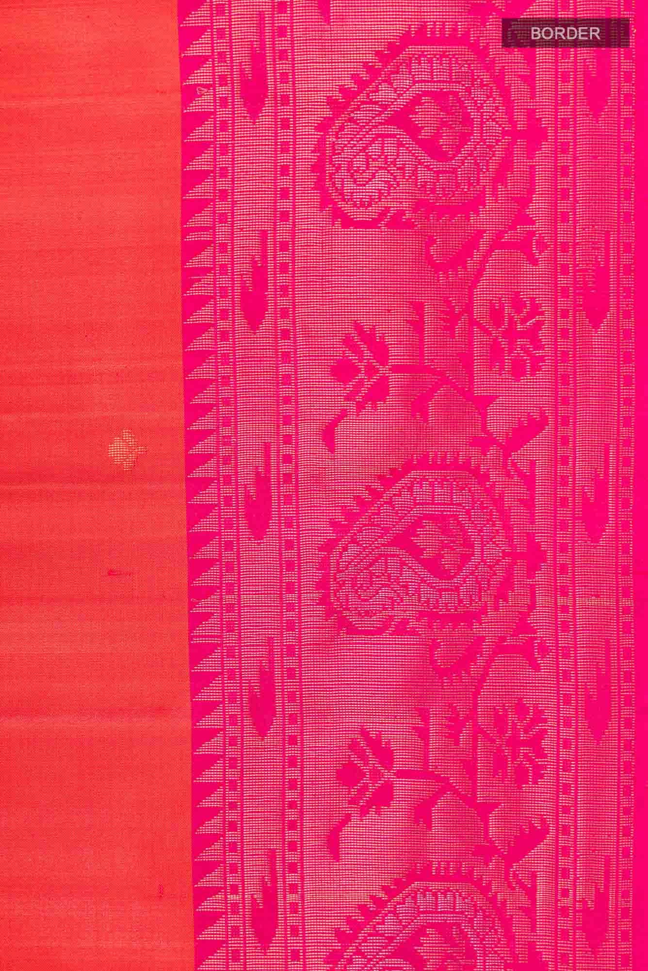 Orange Soft Silk Saree