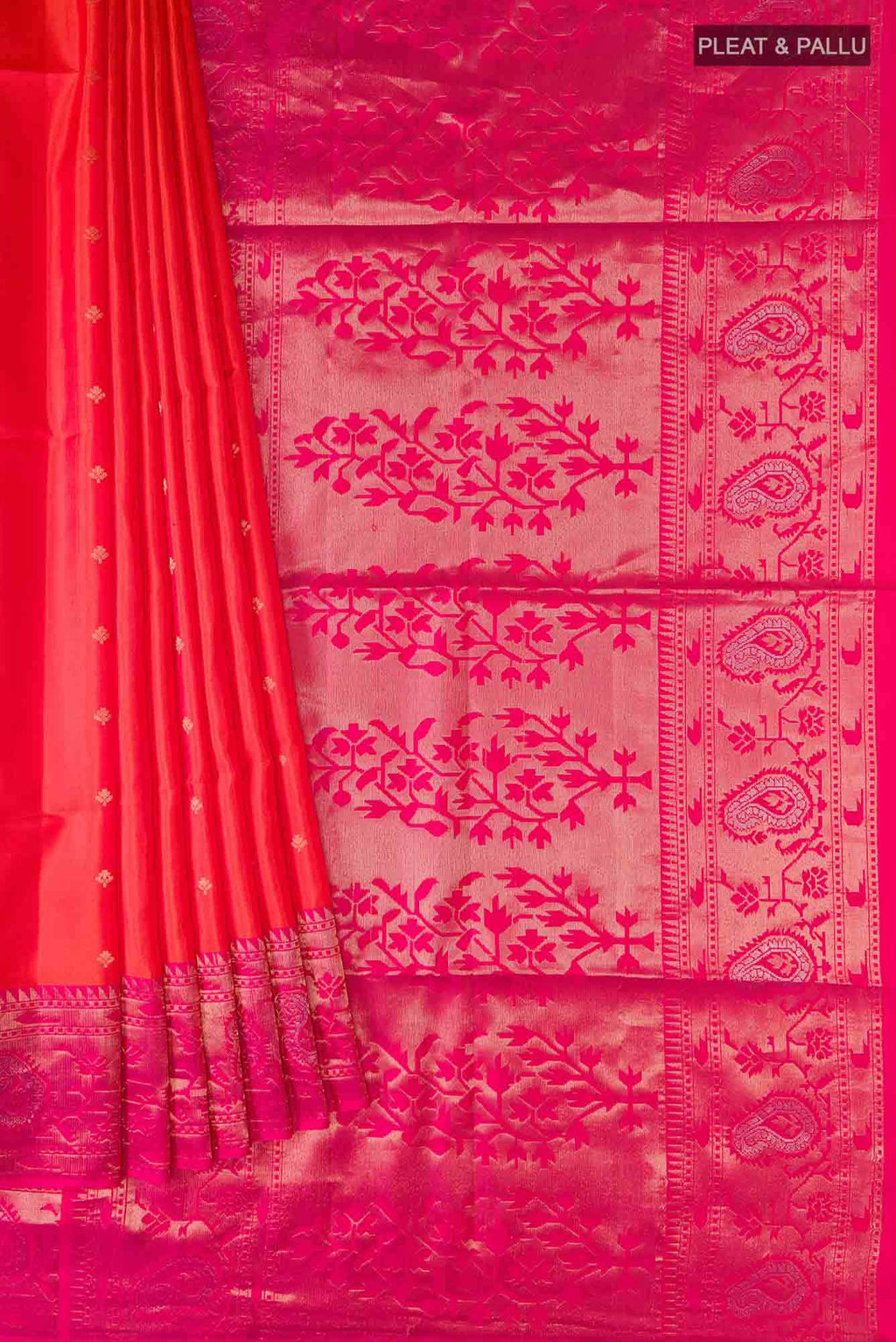 Orange Soft Silk Saree