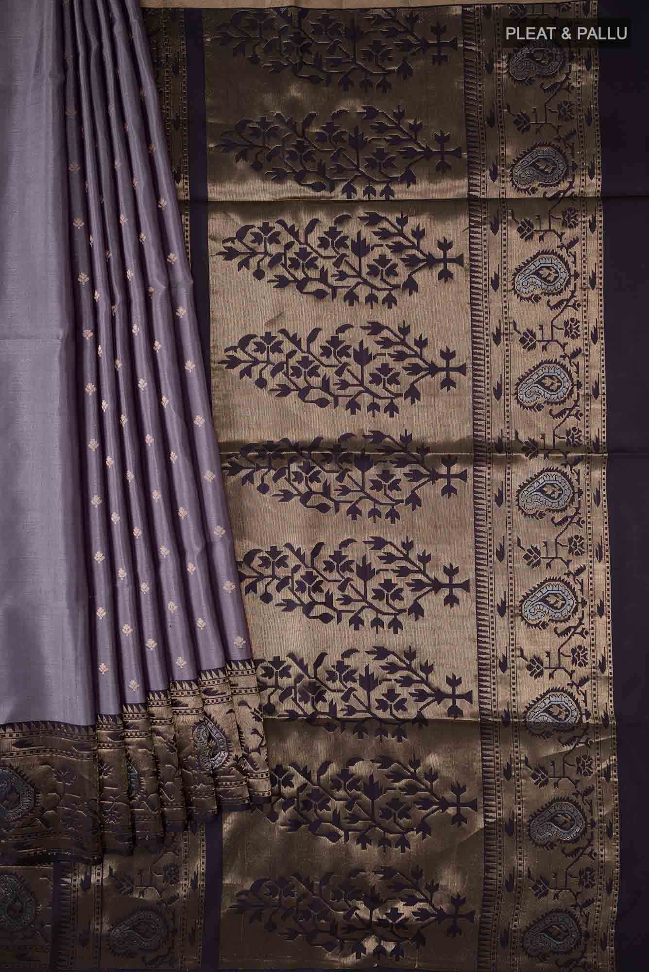 Lavender Soft Silk Saree