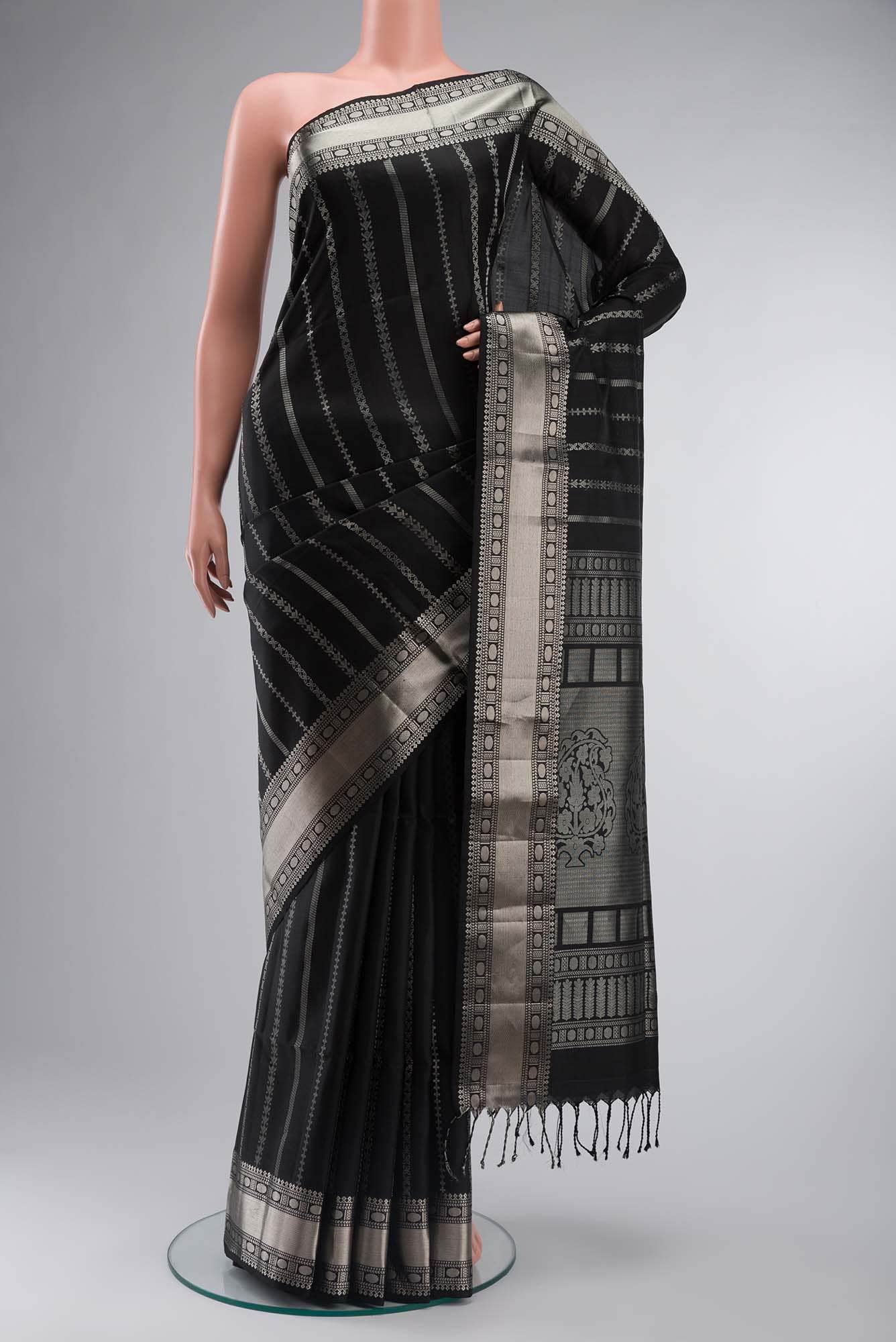 Black Soft Silk Saree