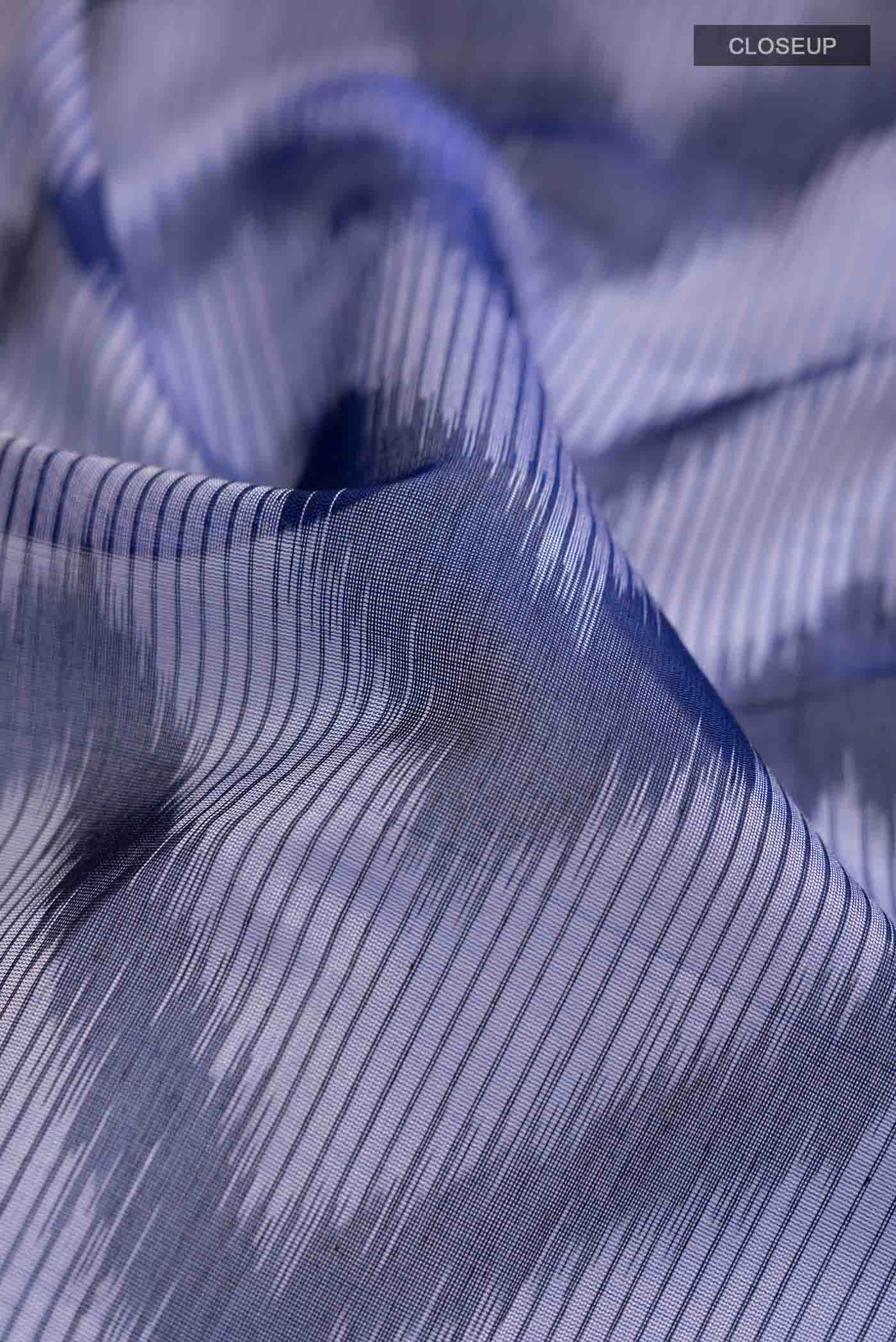 Blue Silk Cotton Saree