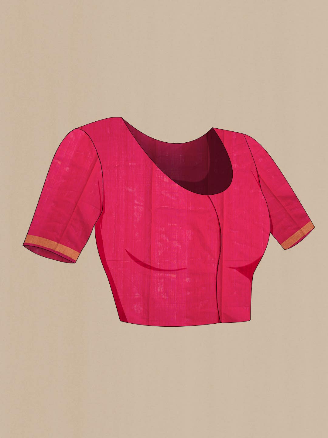 Orange Silk Cotton Saree
