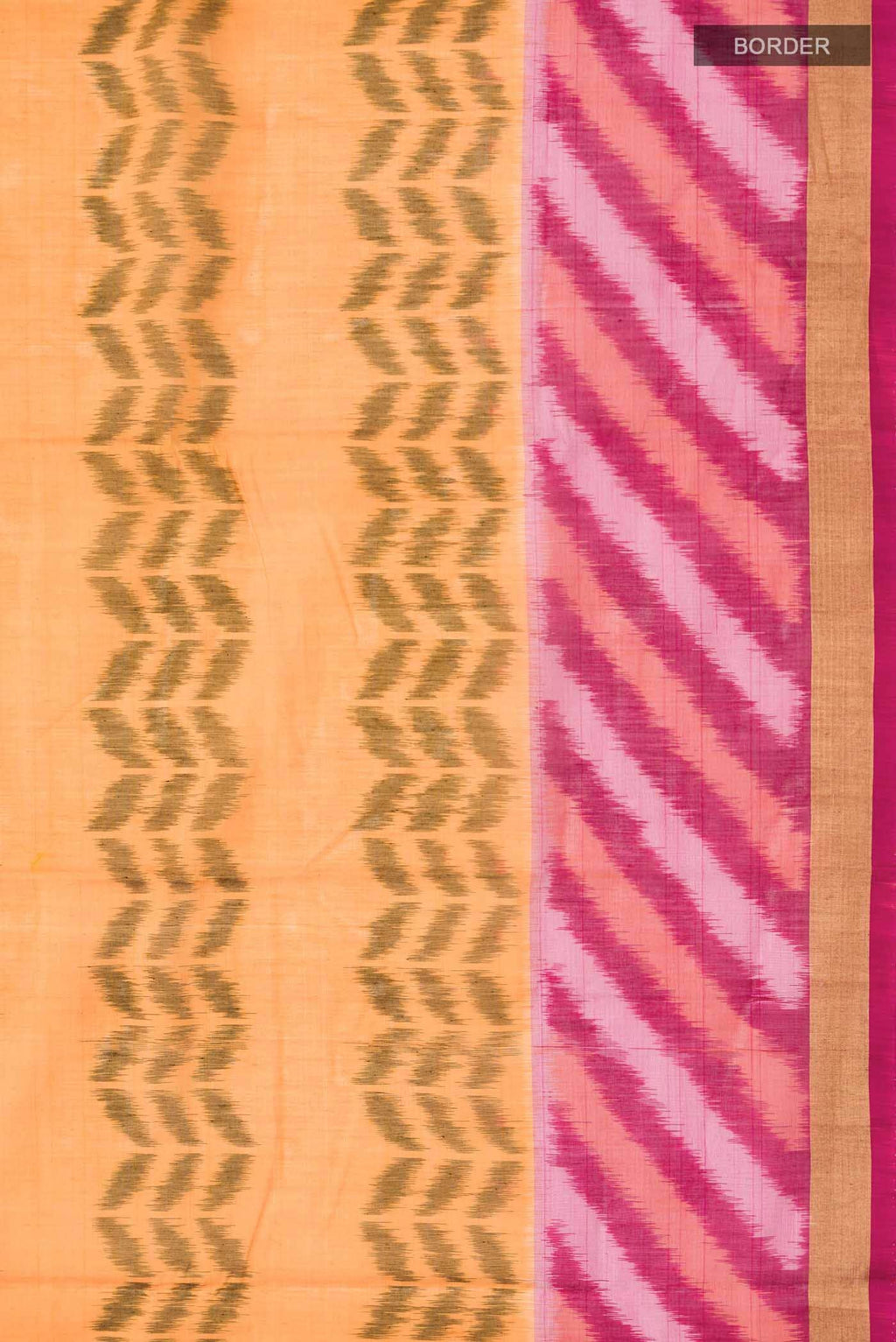 Orange Silk Cotton Saree