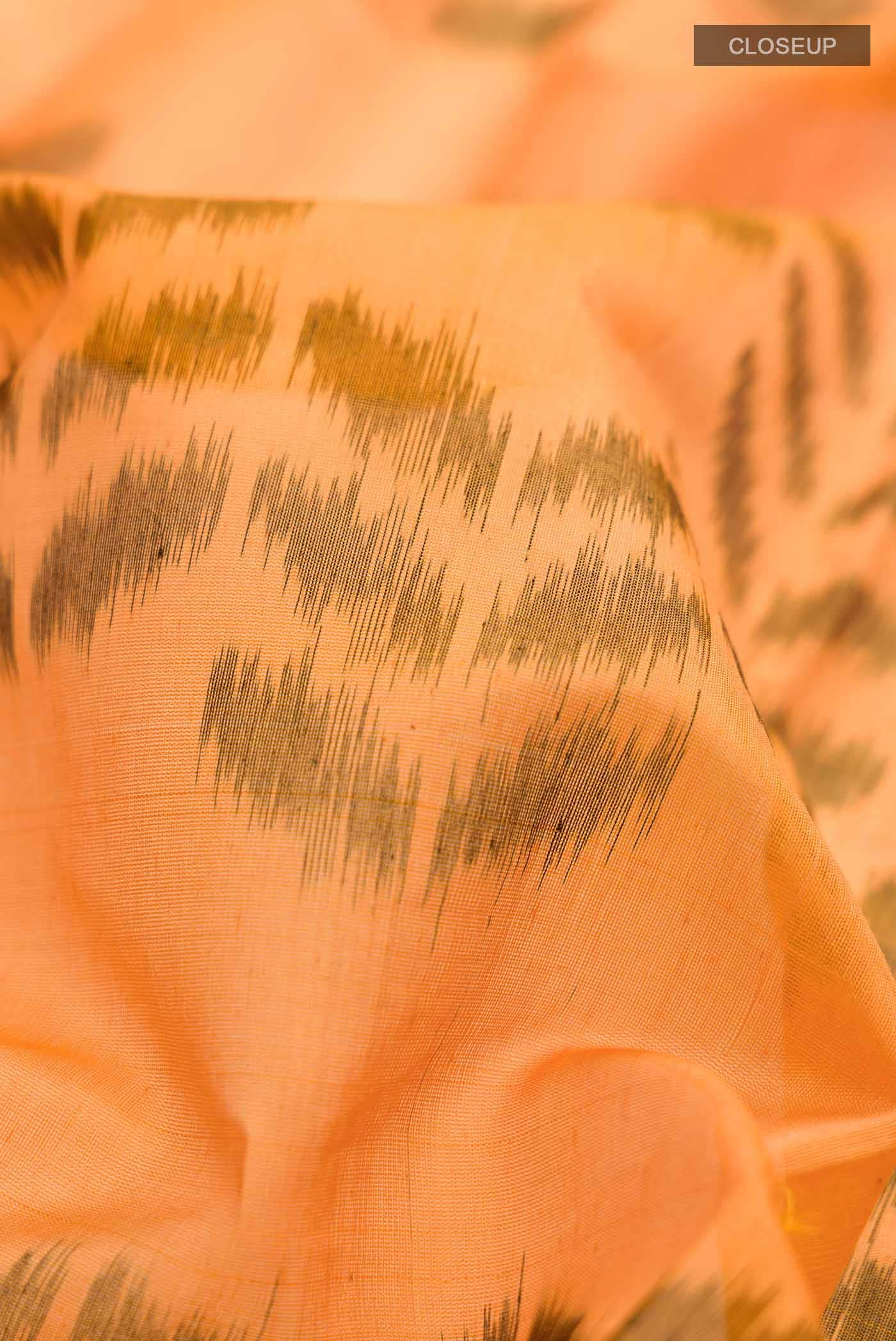 Orange Silk Cotton Saree