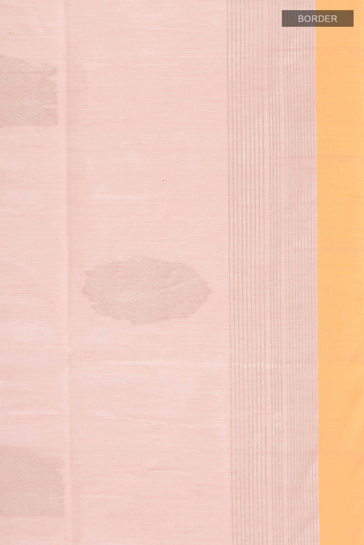 Peach Silk Cotton Saree