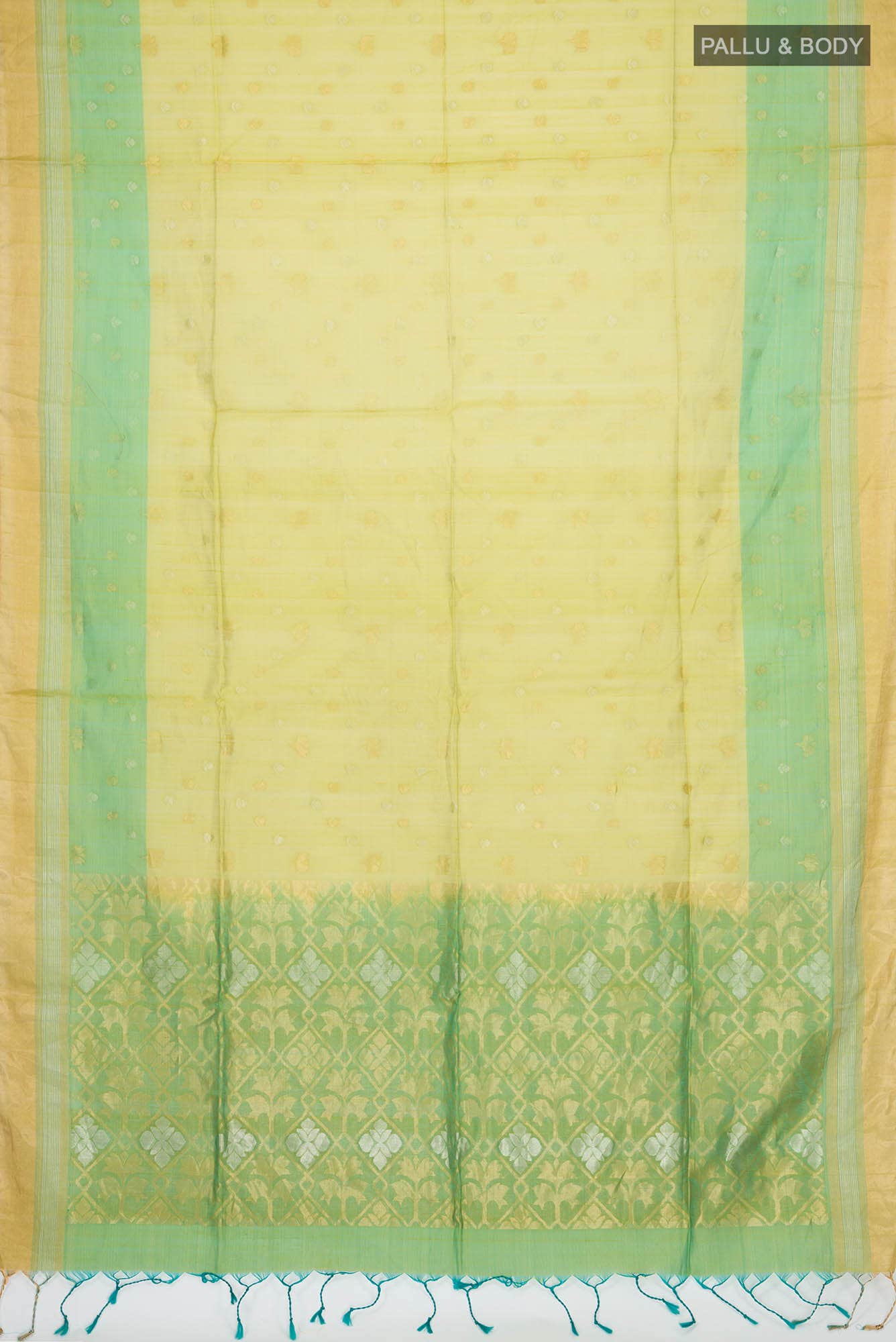 Green Silk Cotton Saree
