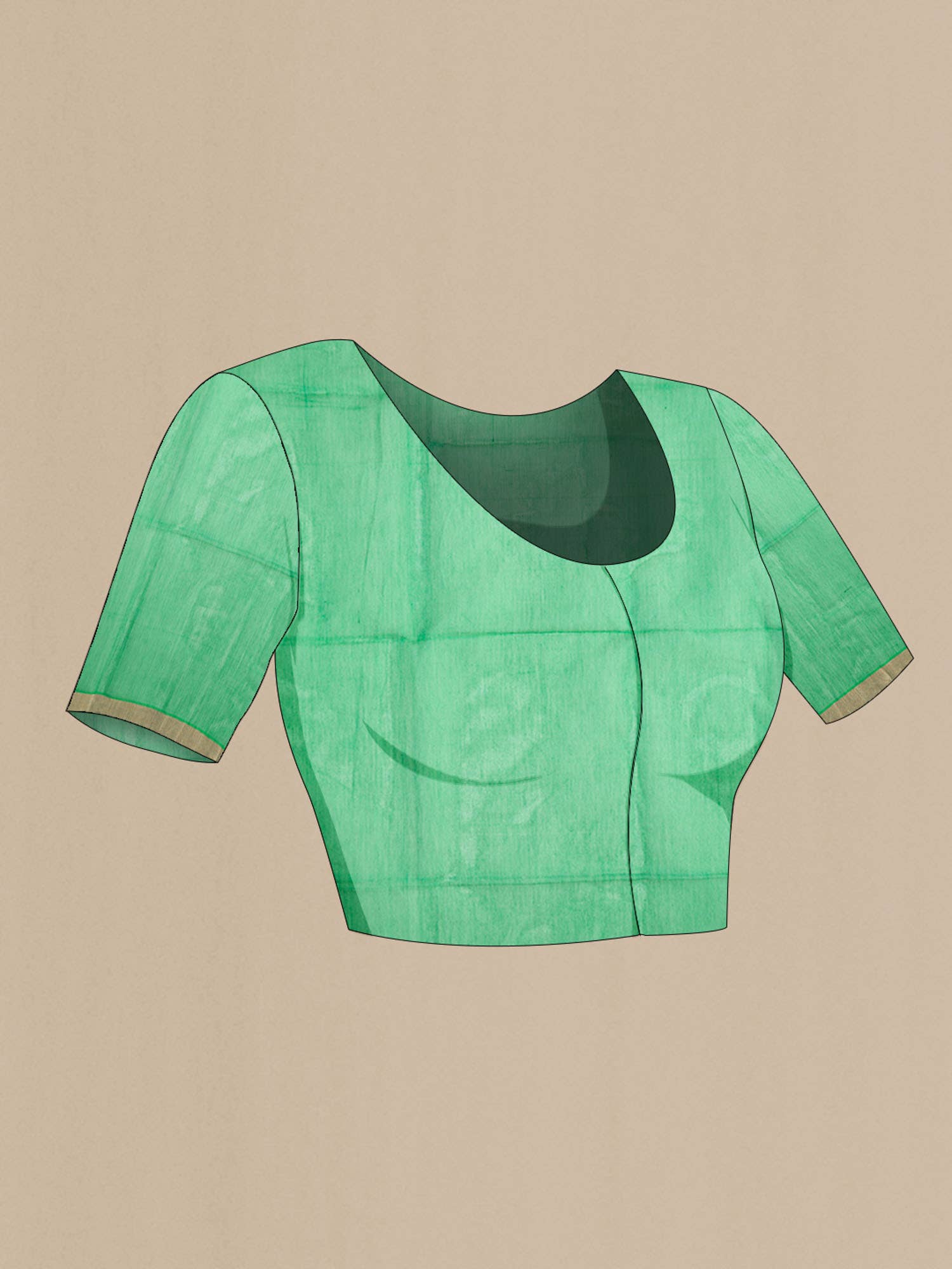 Green Silk Cotton Saree