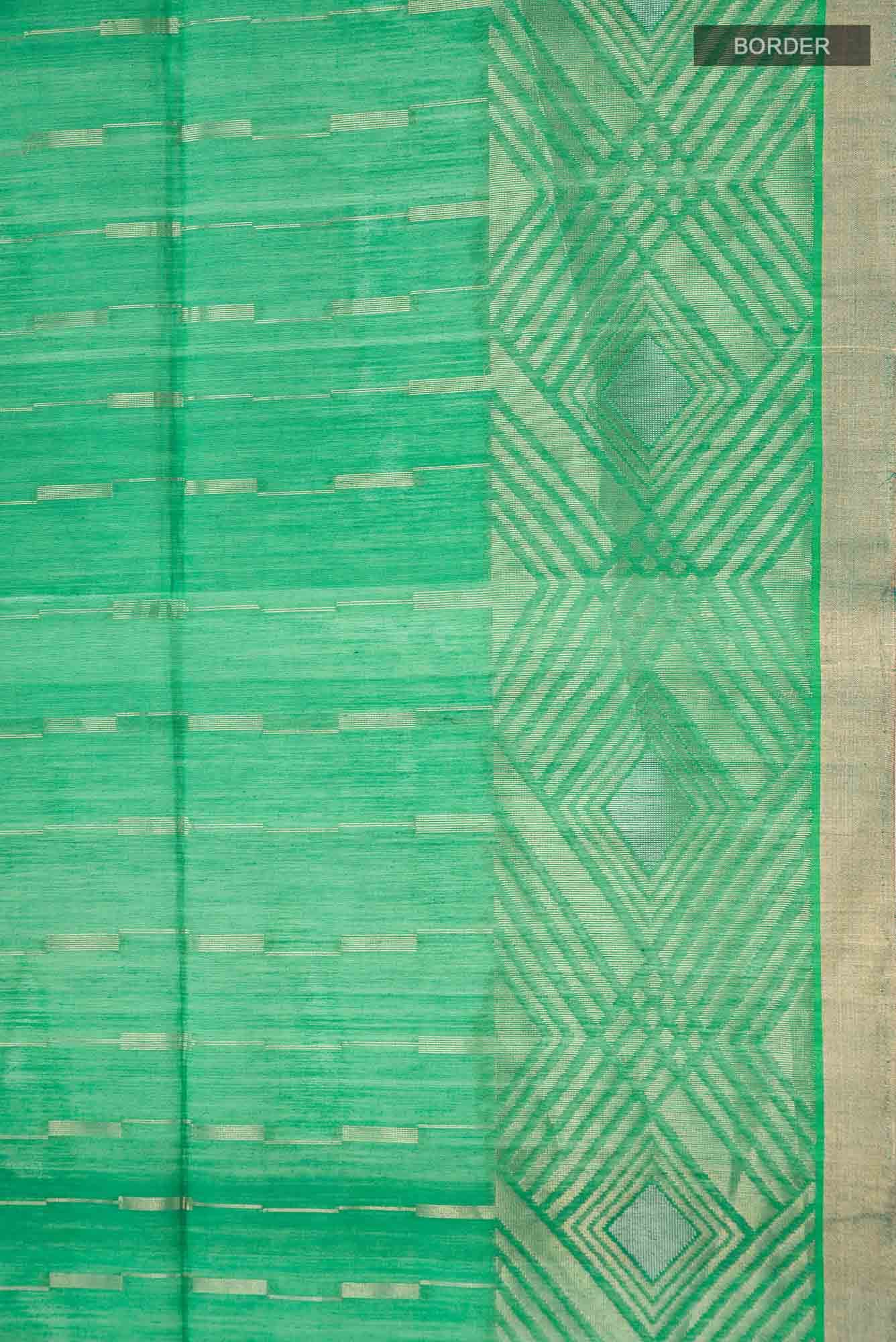 Green Silk Cotton Saree