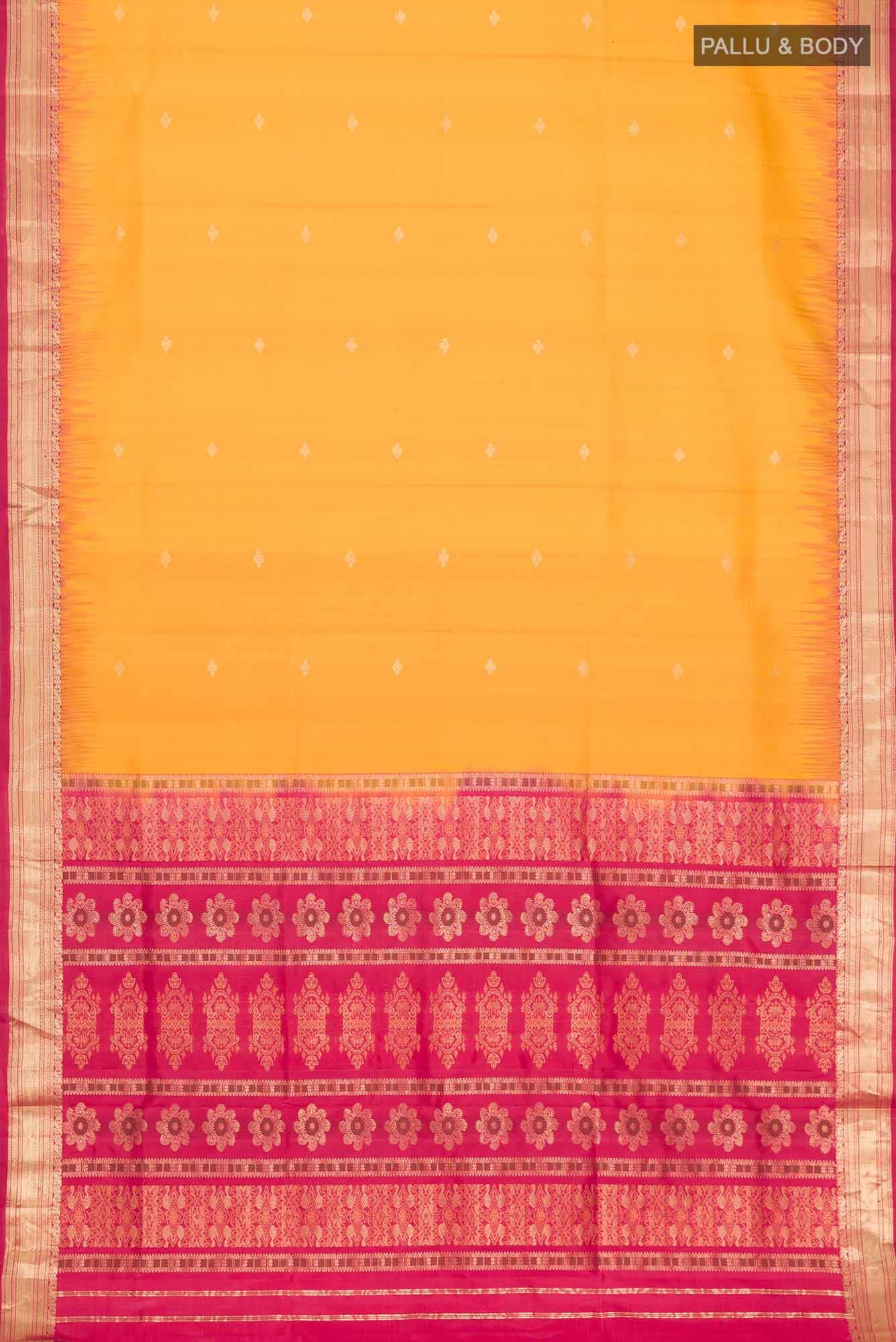 Yellow Soft Silk Saree