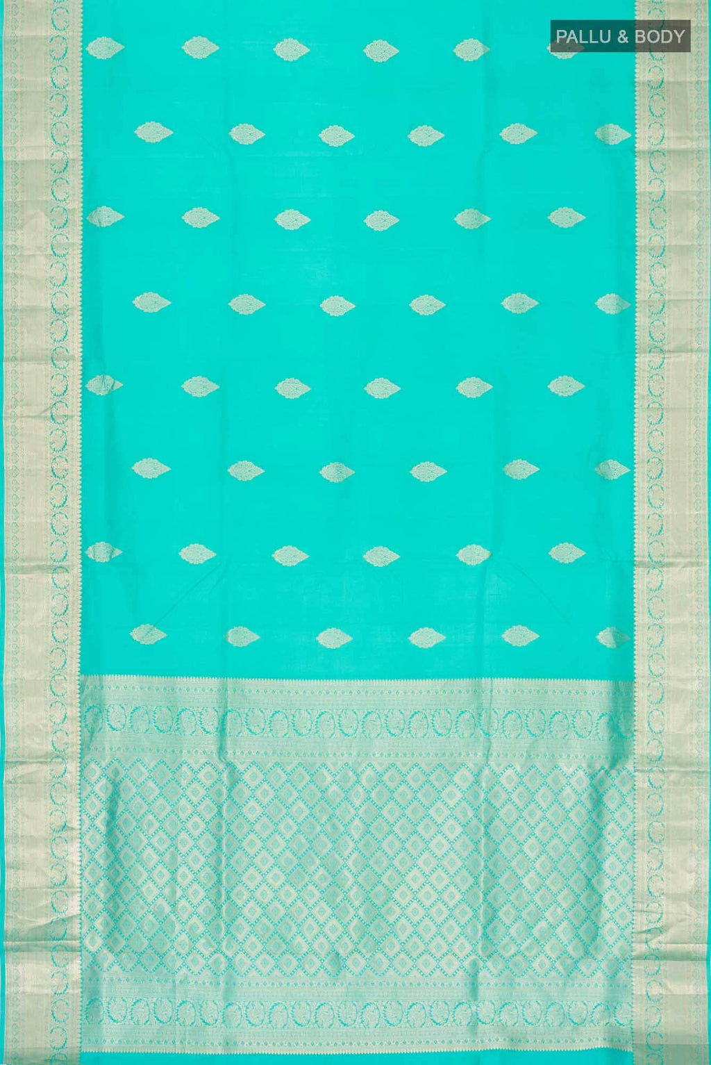 Turquoise Soft Silk Saree
