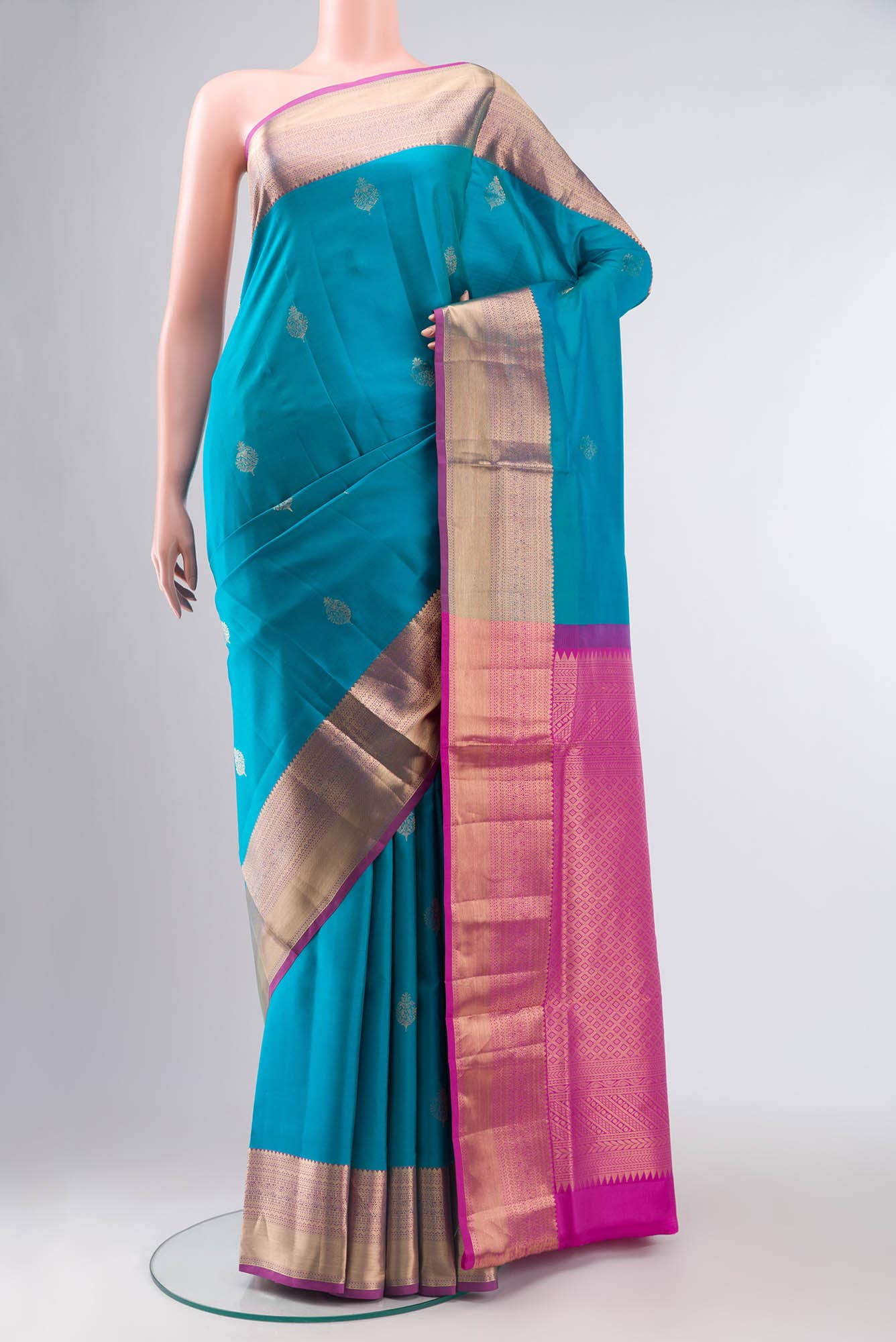 Blue Soft Silk Saree