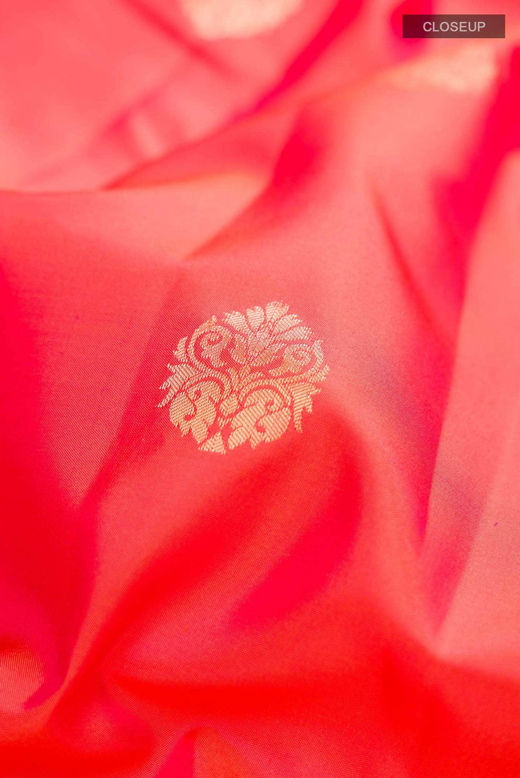 Orange with Pink Dual Tone Soft Silk Saree